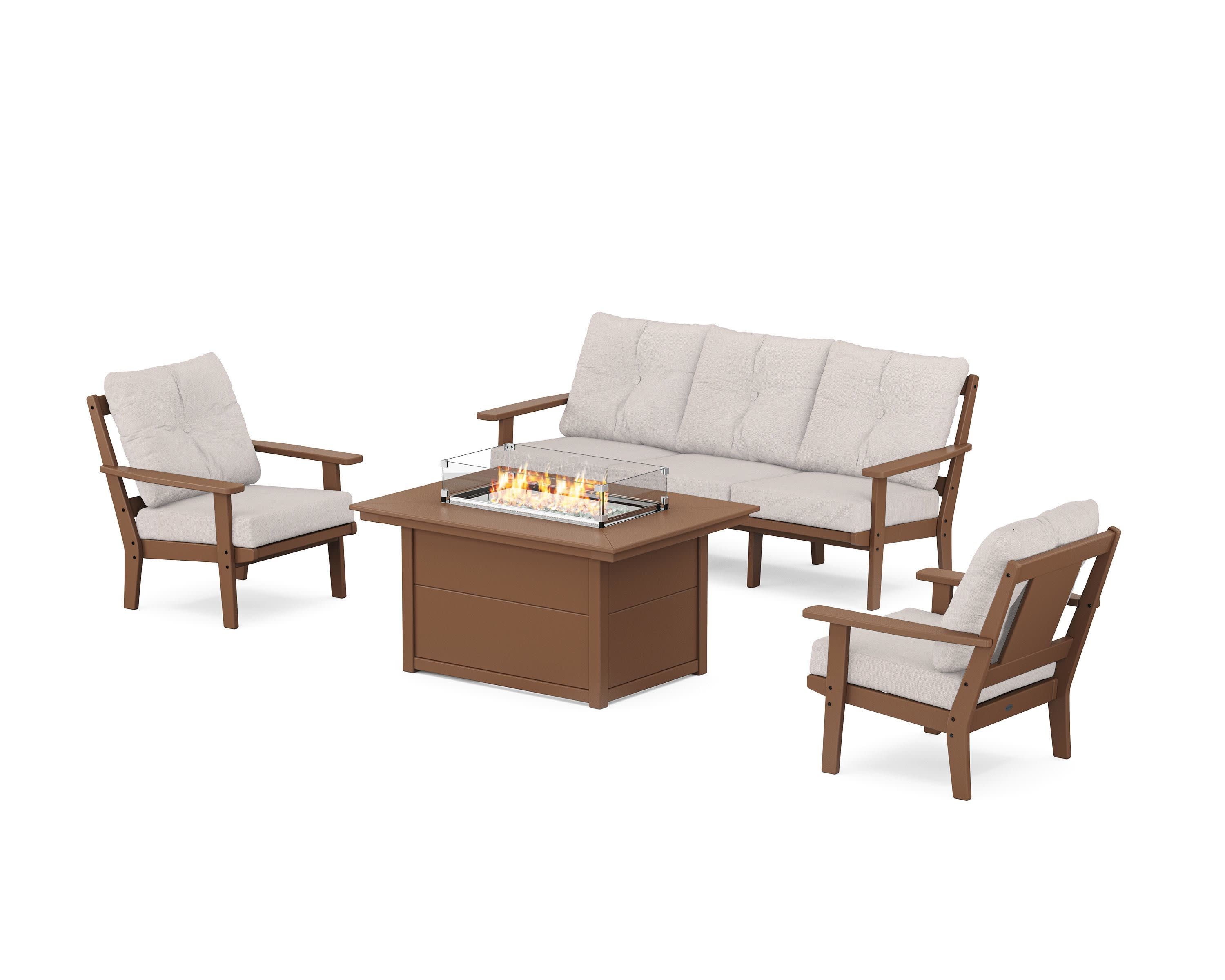 Prairie Deep Seating Fire Pit Table Set - Image 123