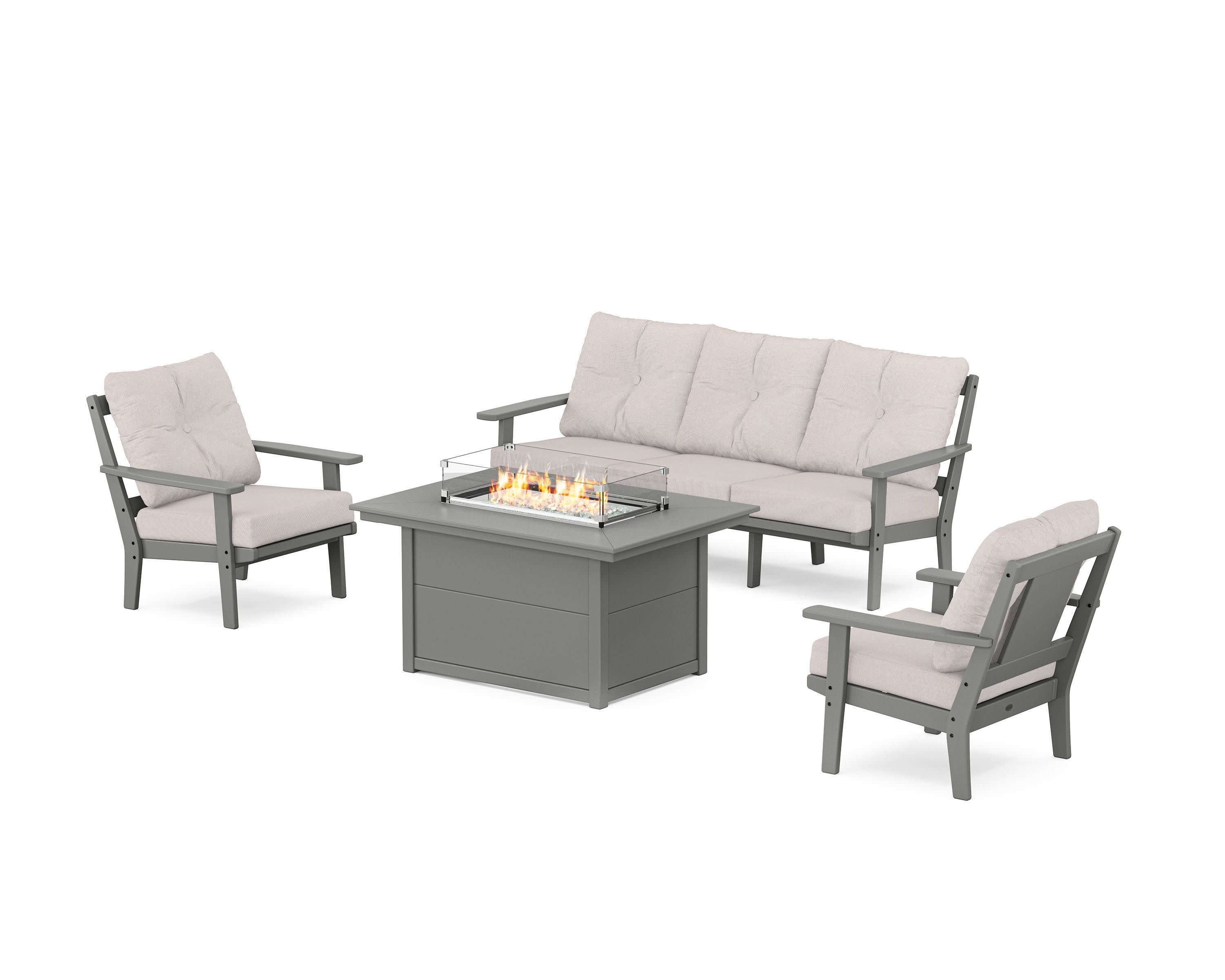 Prairie Deep Seating Fire Pit Table Set - Image 124