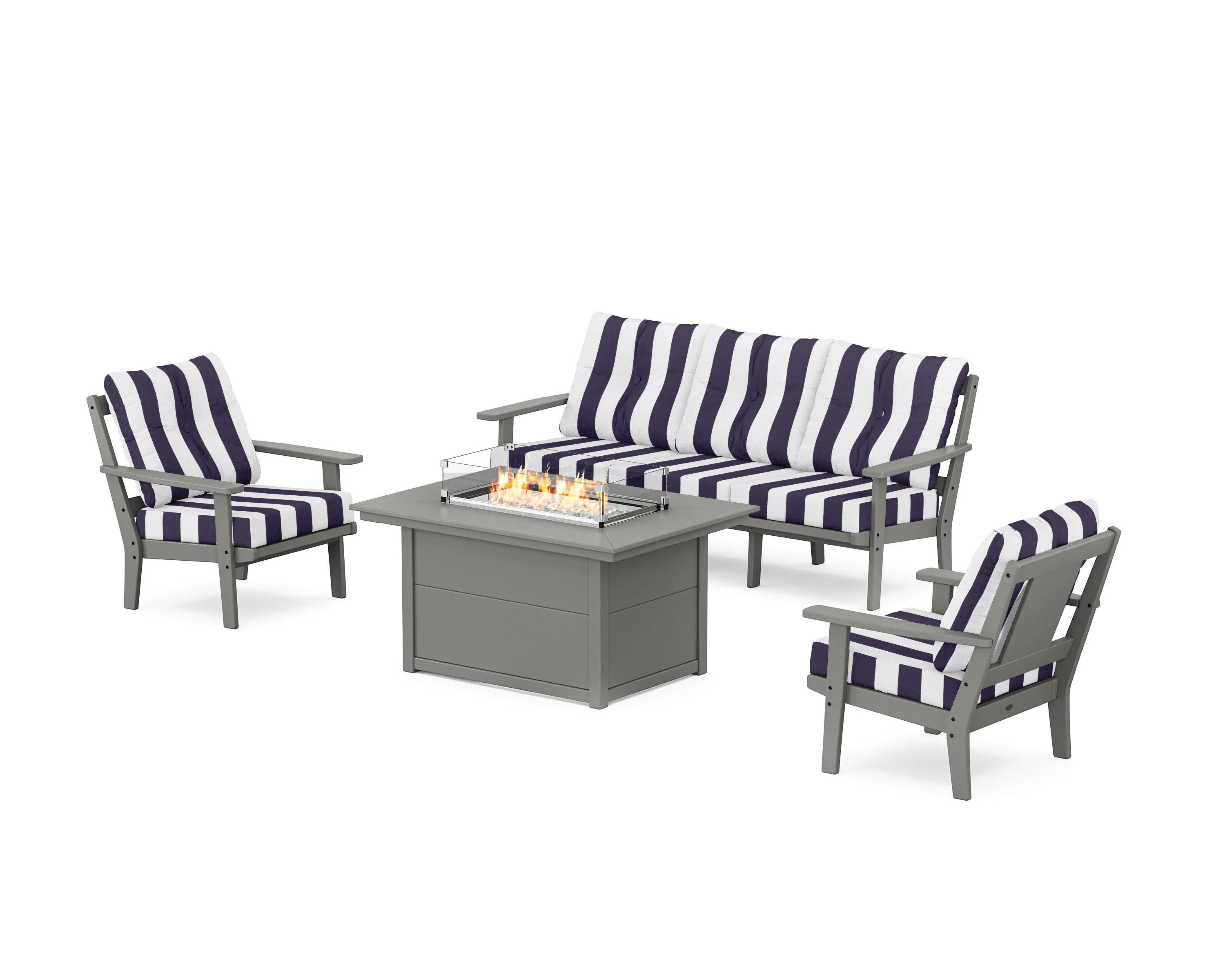 Prairie Deep Seating Fire Pit Table Set - Image 125
