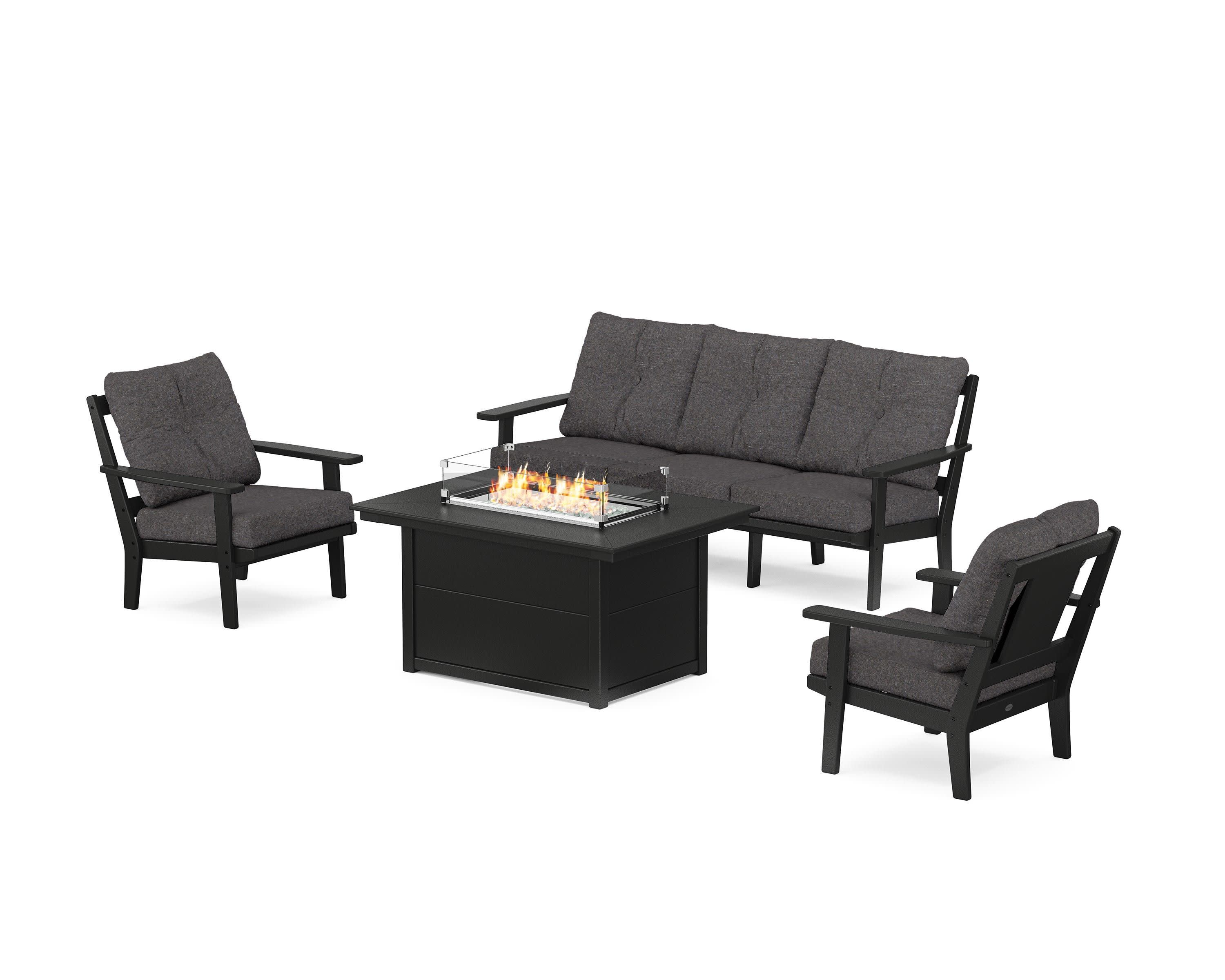 Prairie Deep Seating Fire Pit Table Set - Image 126