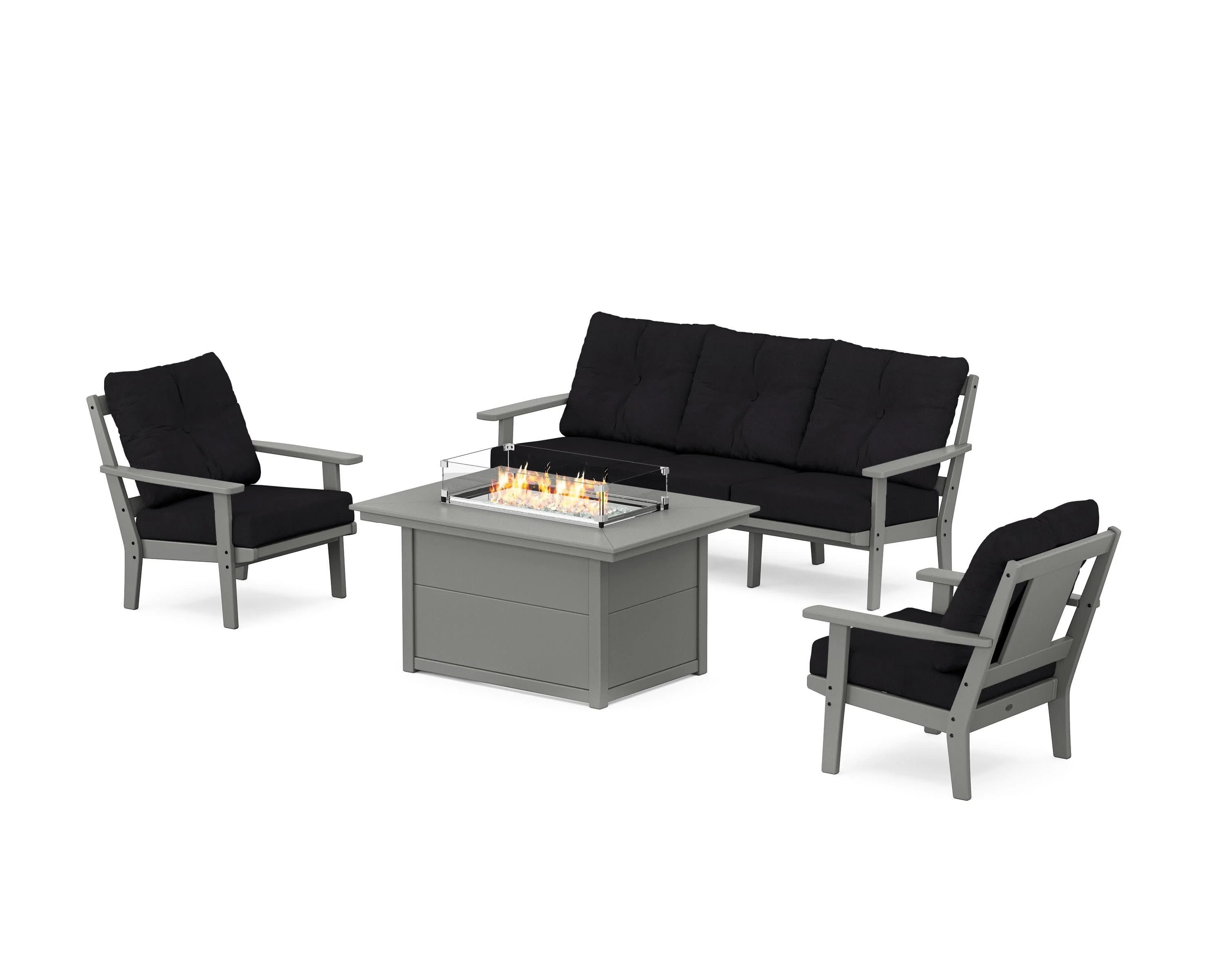 Prairie Deep Seating Fire Pit Table Set - Image 127