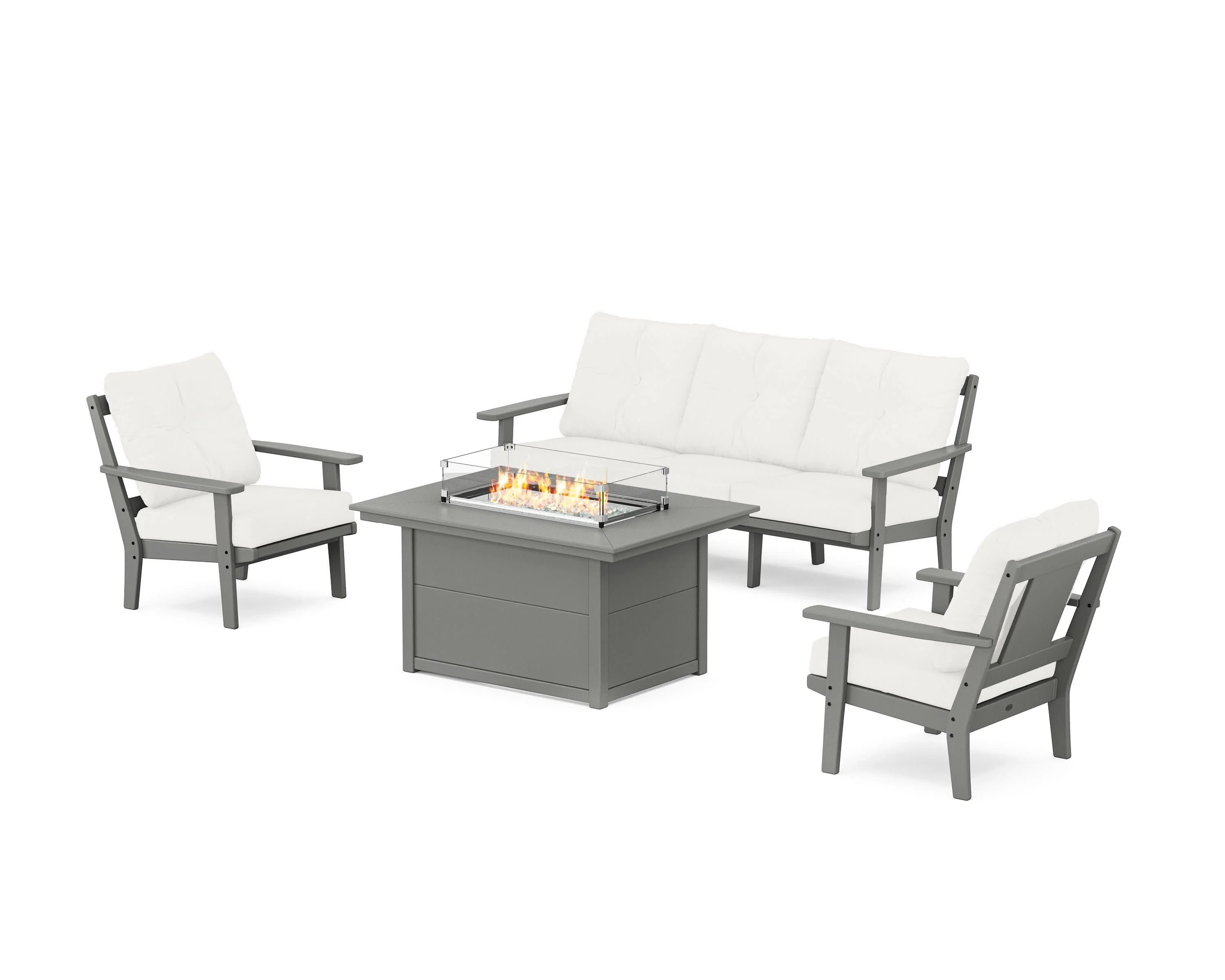 Prairie Deep Seating Fire Pit Table Set - Image 128