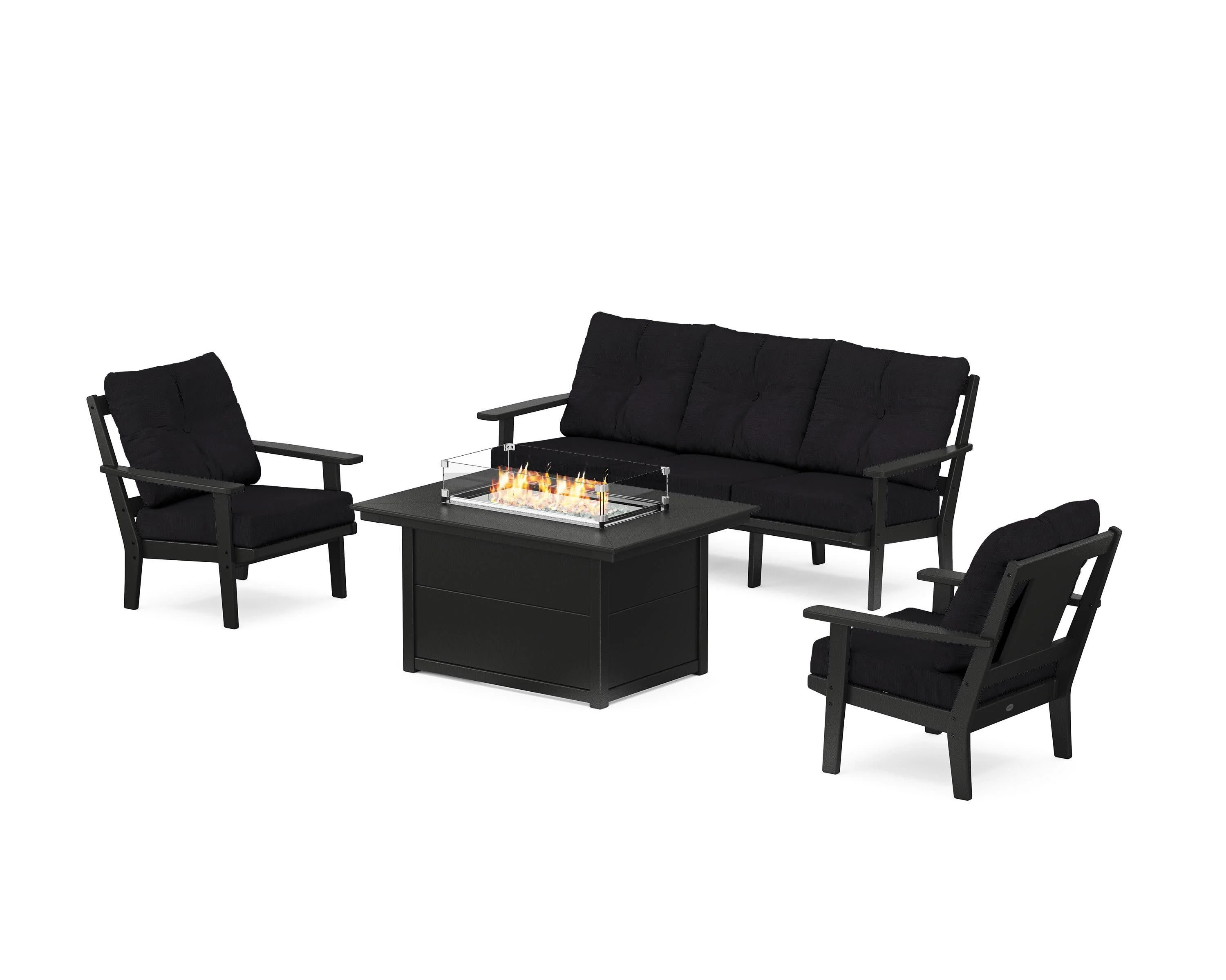 Prairie Deep Seating Fire Pit Table Set - Image 136