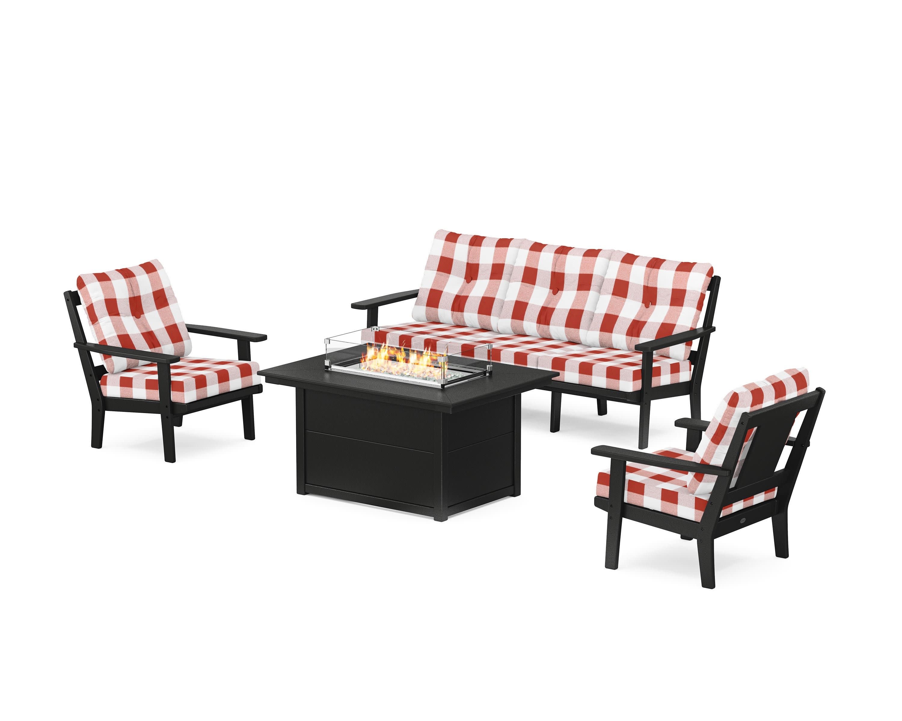 Prairie Deep Seating Fire Pit Table Set - Image 139