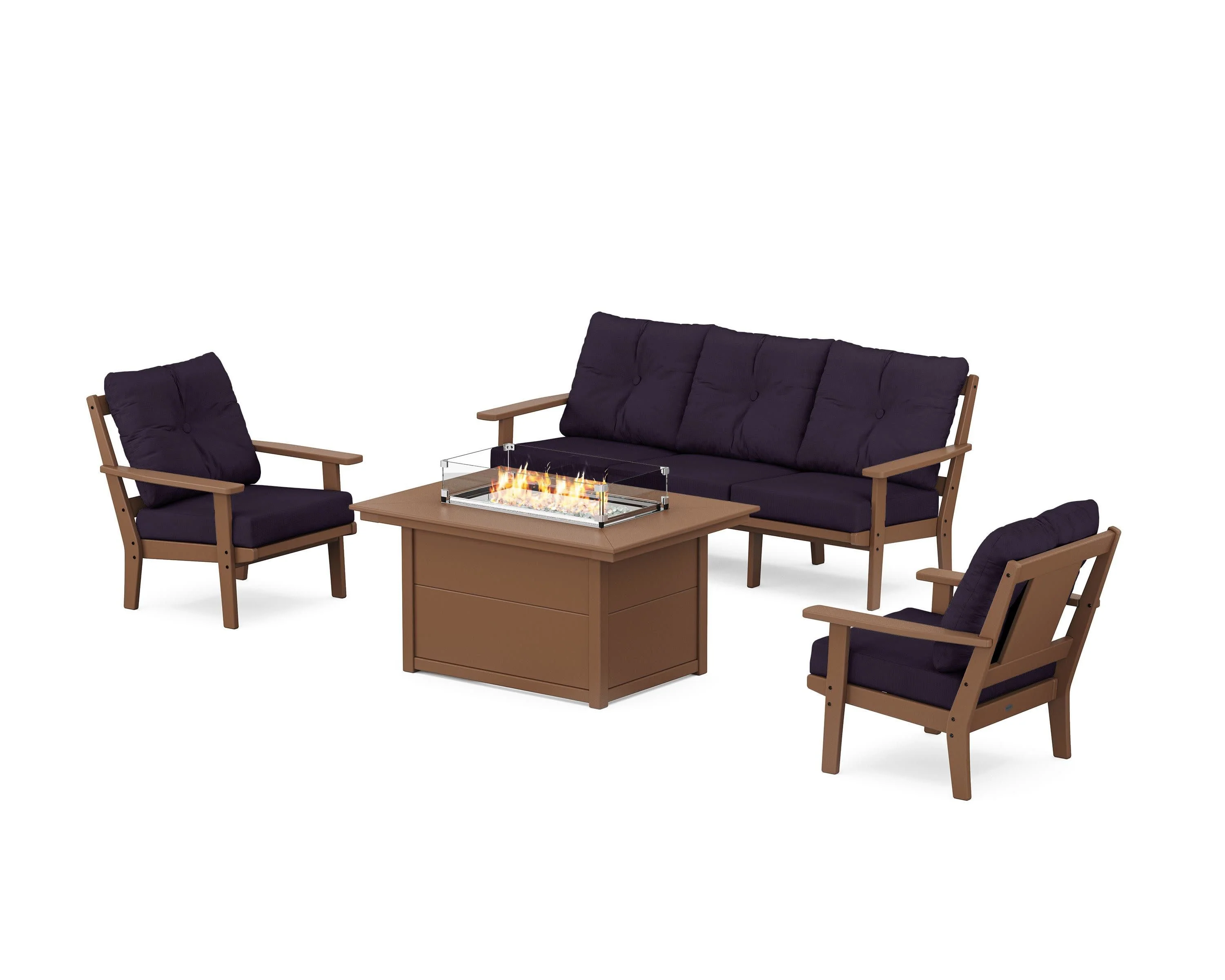 Prairie Deep Seating Fire Pit Table Set - Image 149