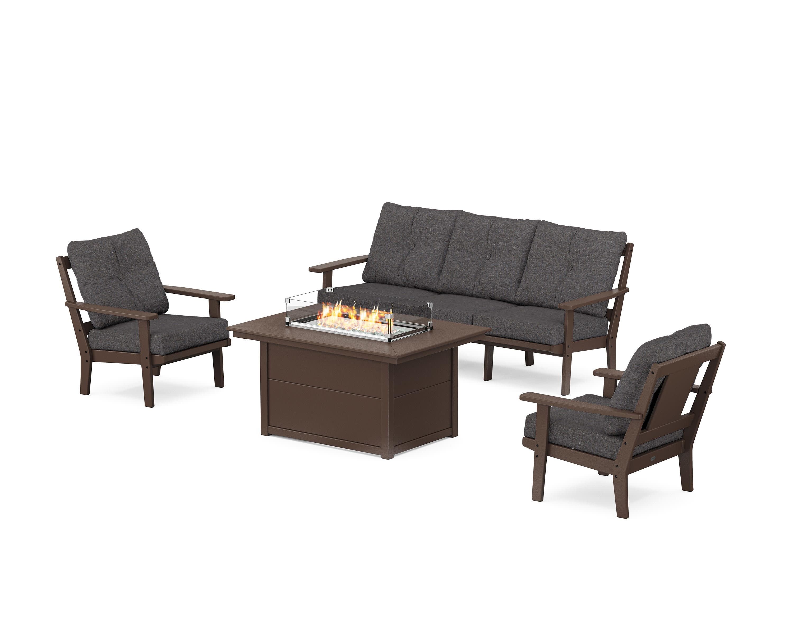 Prairie Deep Seating Fire Pit Table Set - Image 156