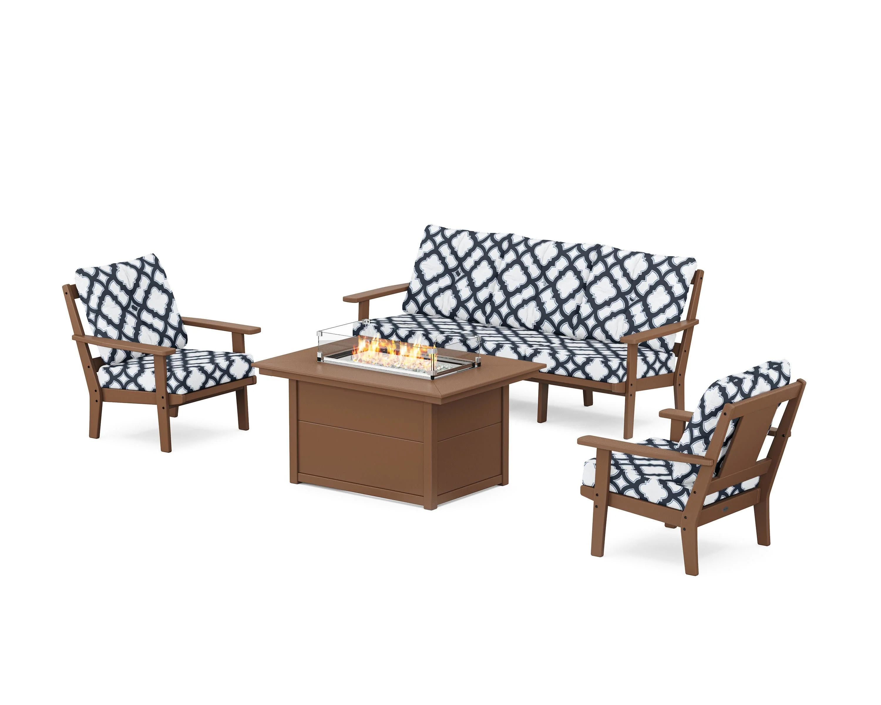 Prairie Deep Seating Fire Pit Table Set - Image 158