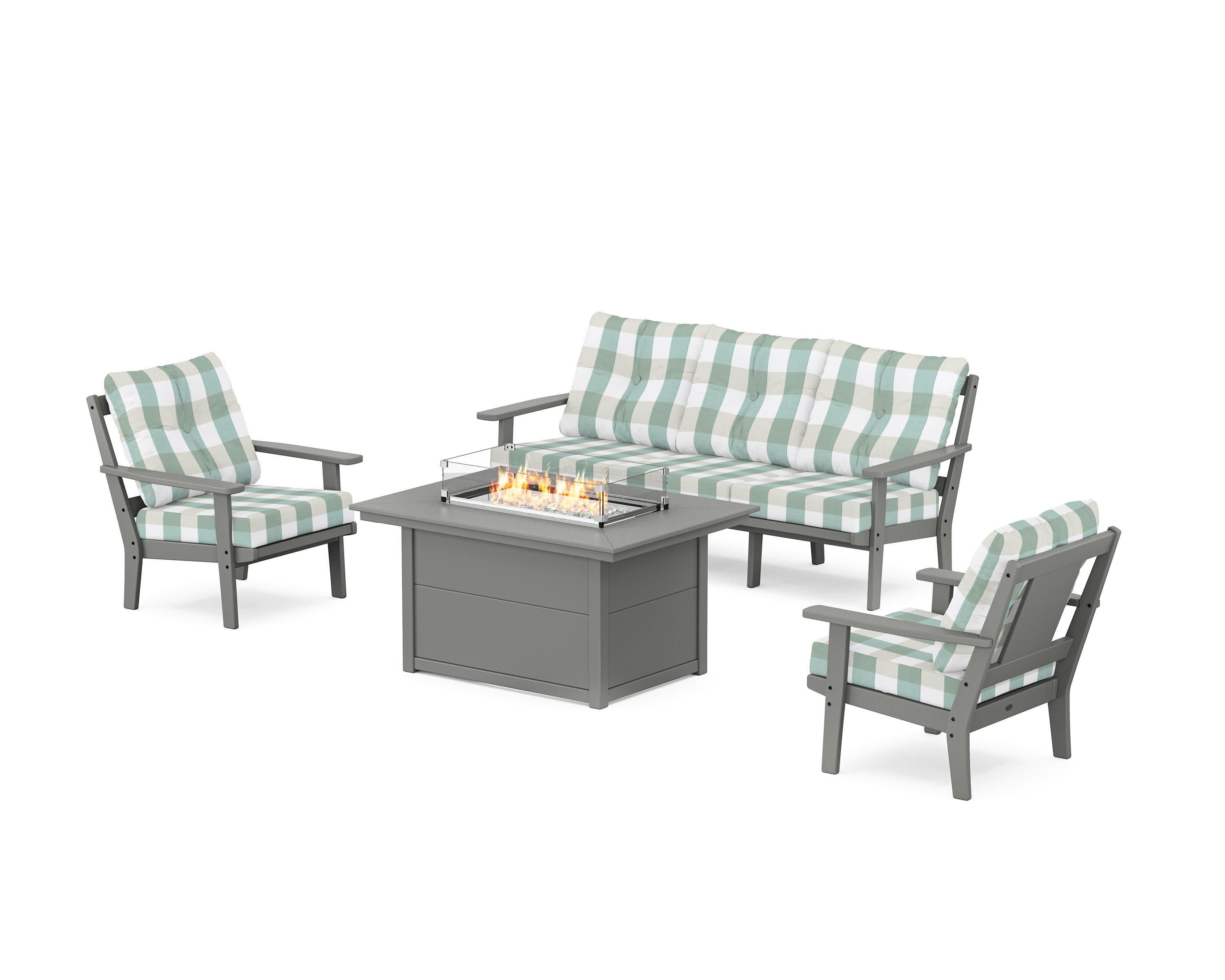 Prairie Deep Seating Fire Pit Table Set - Image 163