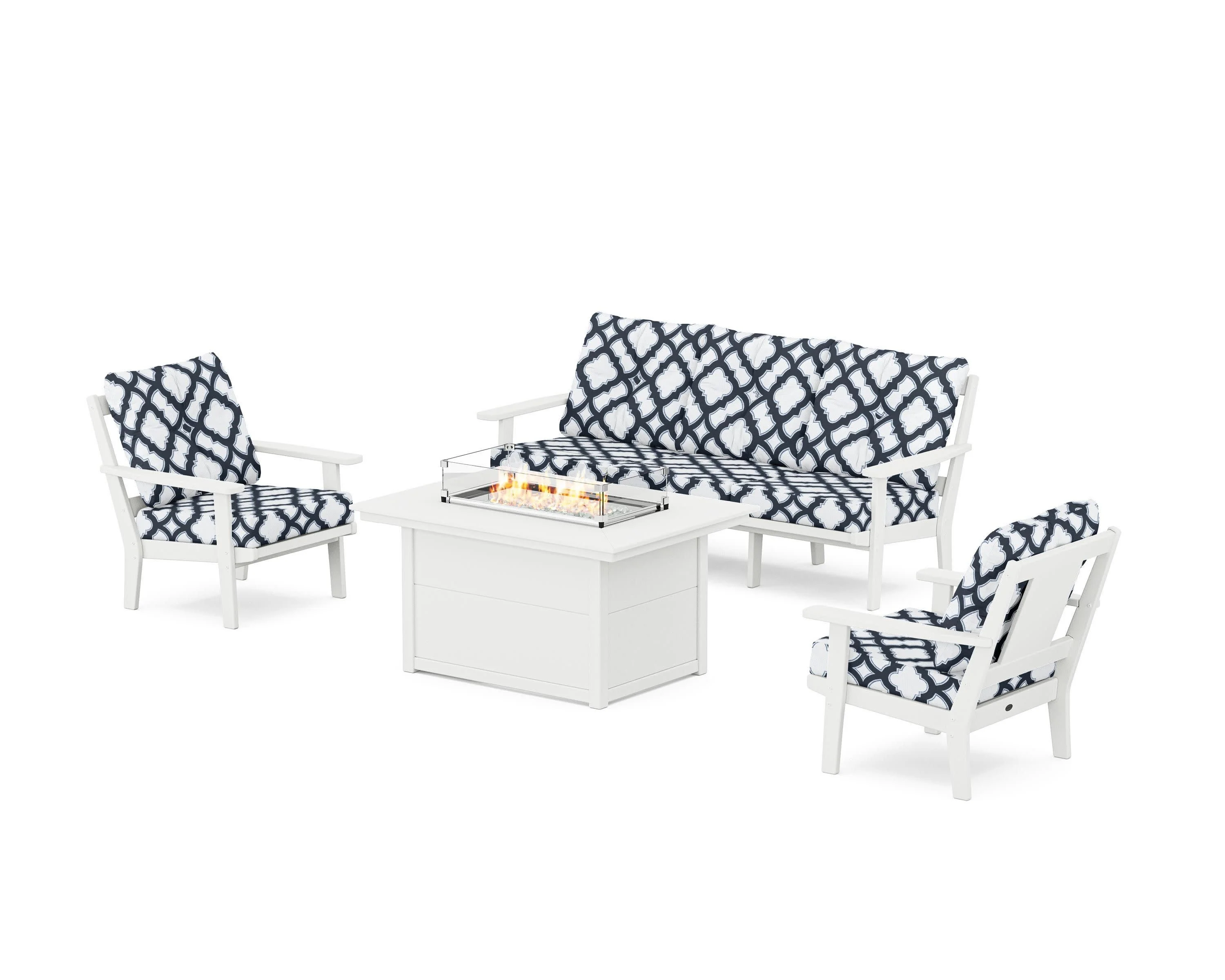 Prairie Deep Seating Fire Pit Table Set - Image 166