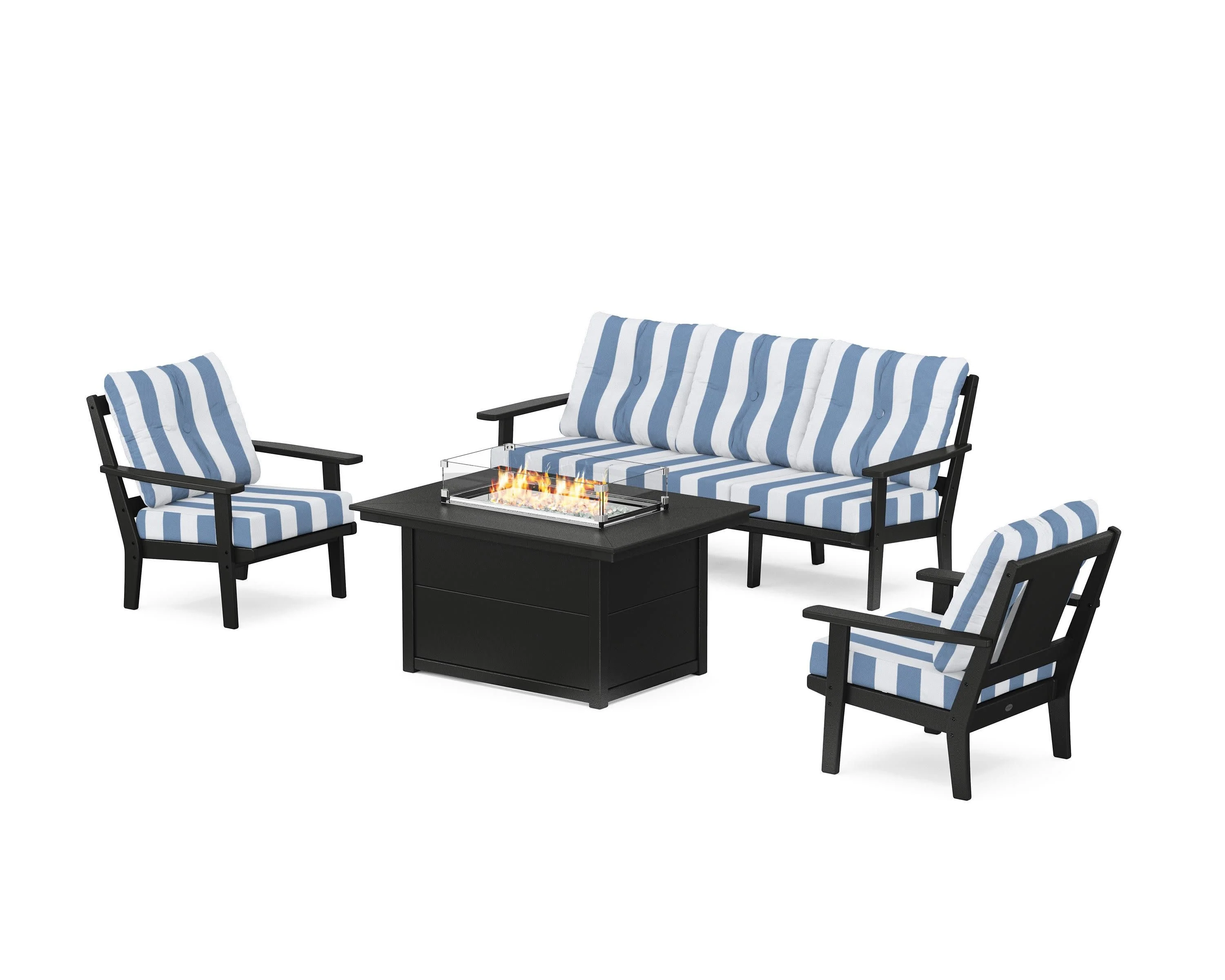 Prairie Deep Seating Fire Pit Table Set - Image 175