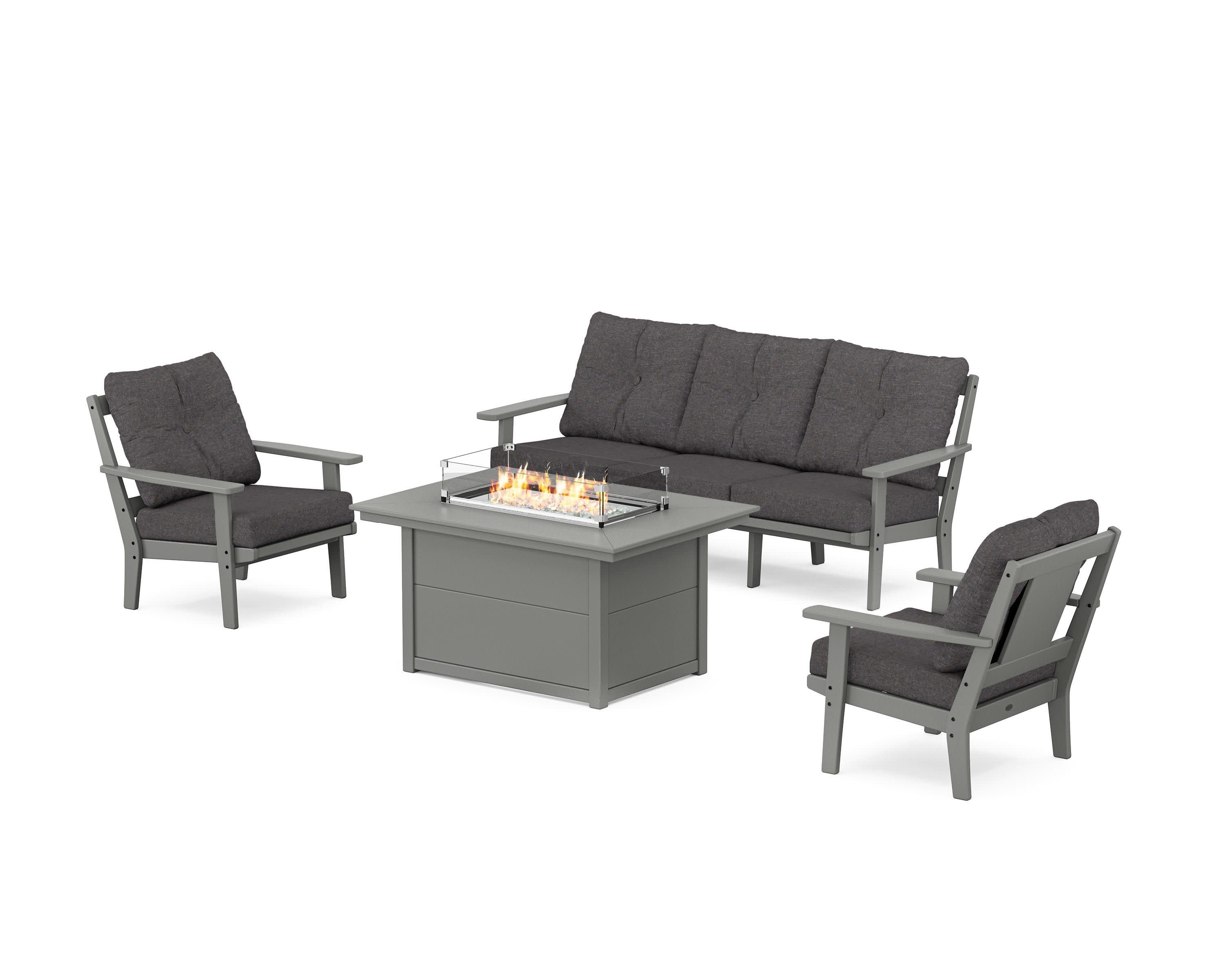 Prairie Deep Seating Fire Pit Table Set - Image 176