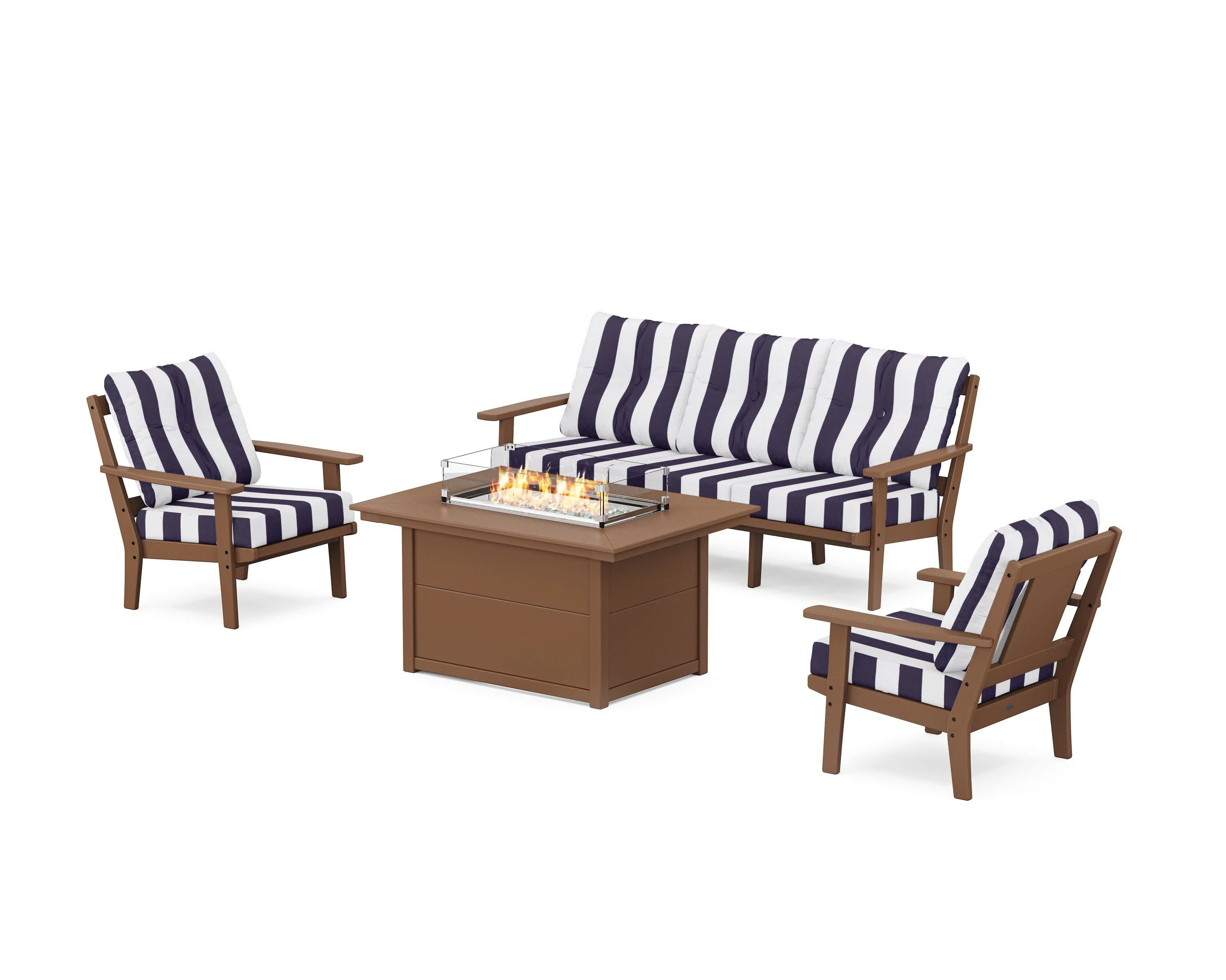 Prairie Deep Seating Fire Pit Table Set - Image 180