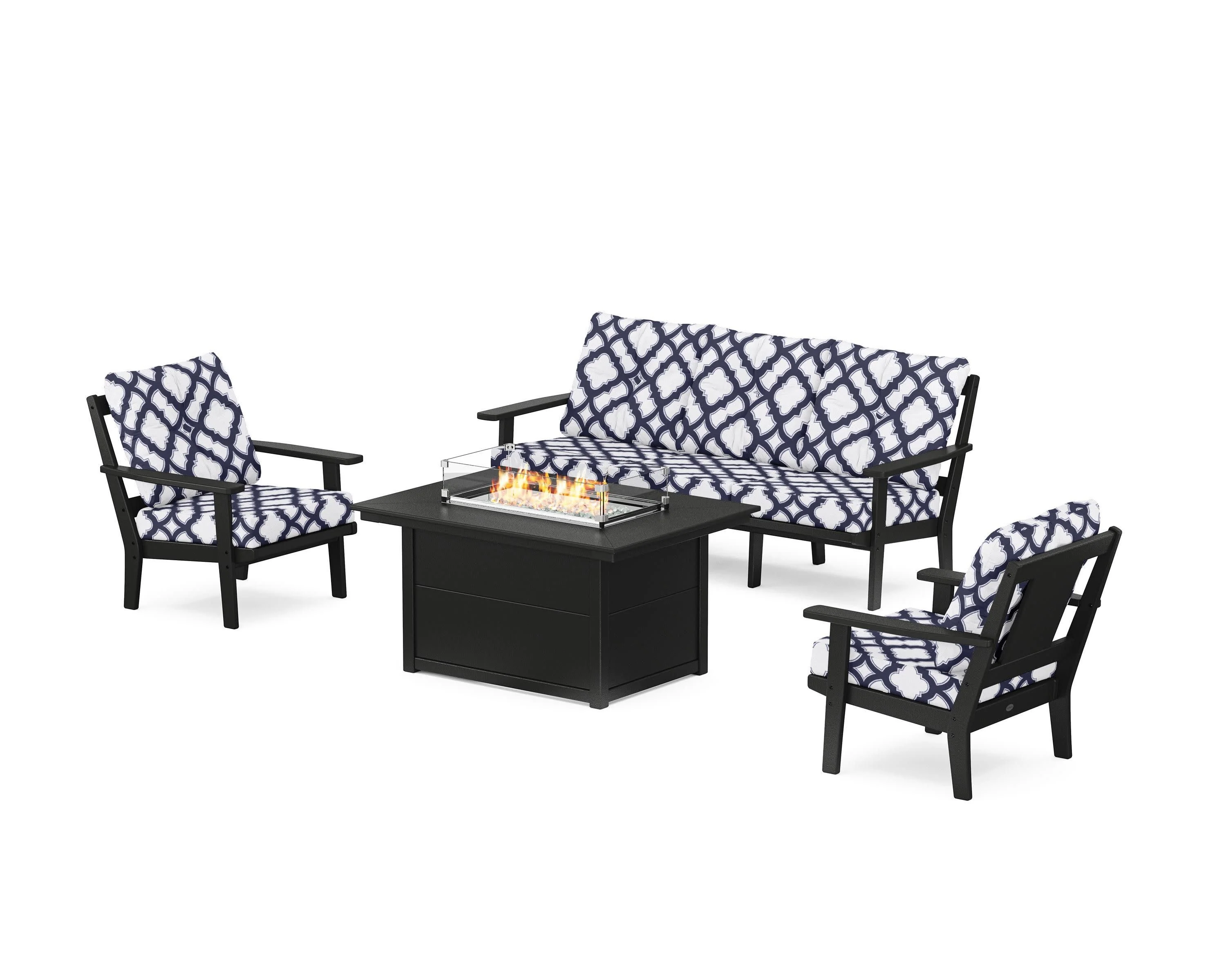 Prairie Deep Seating Fire Pit Table Set - Image 182
