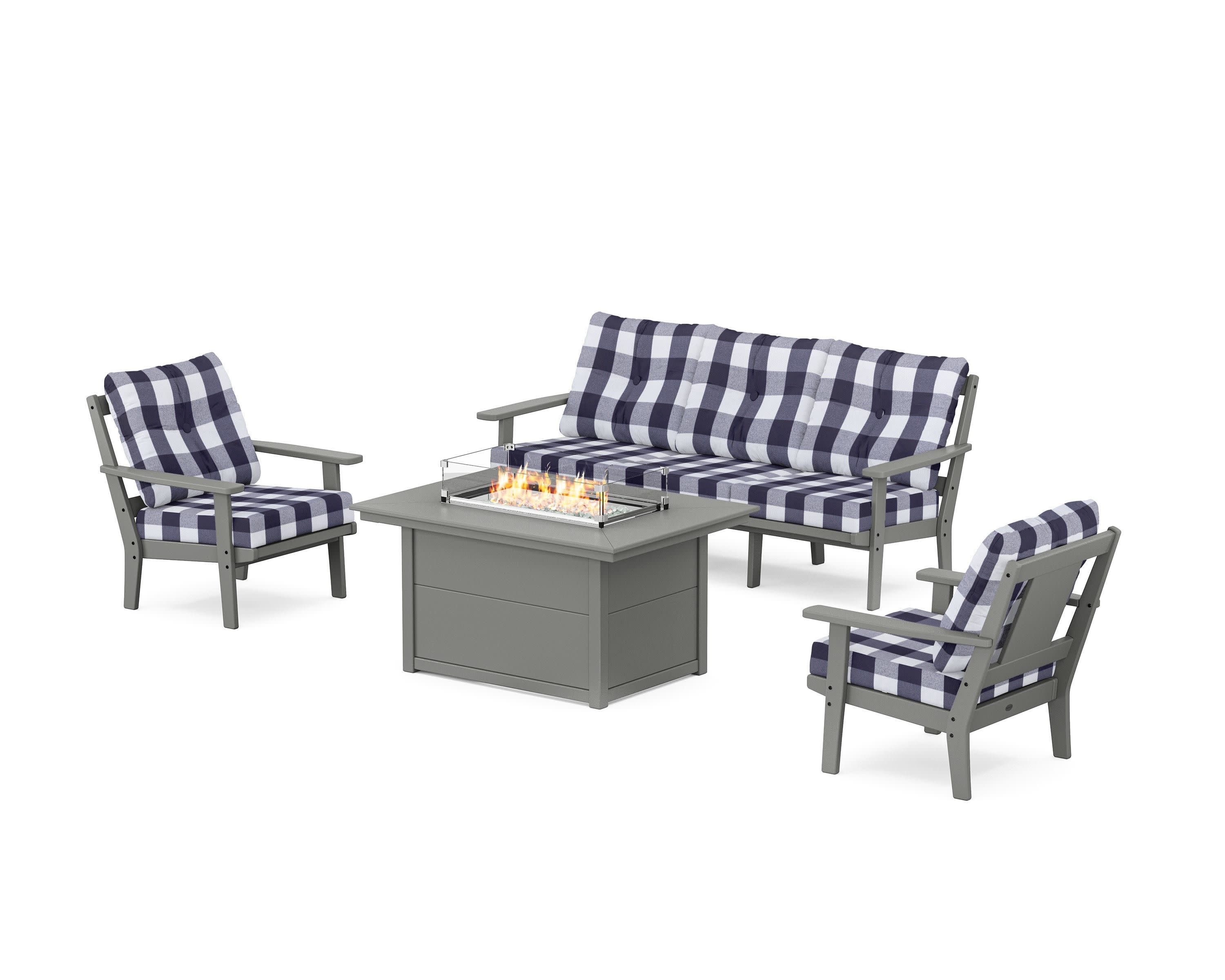 Prairie Deep Seating Fire Pit Table Set - Image 187