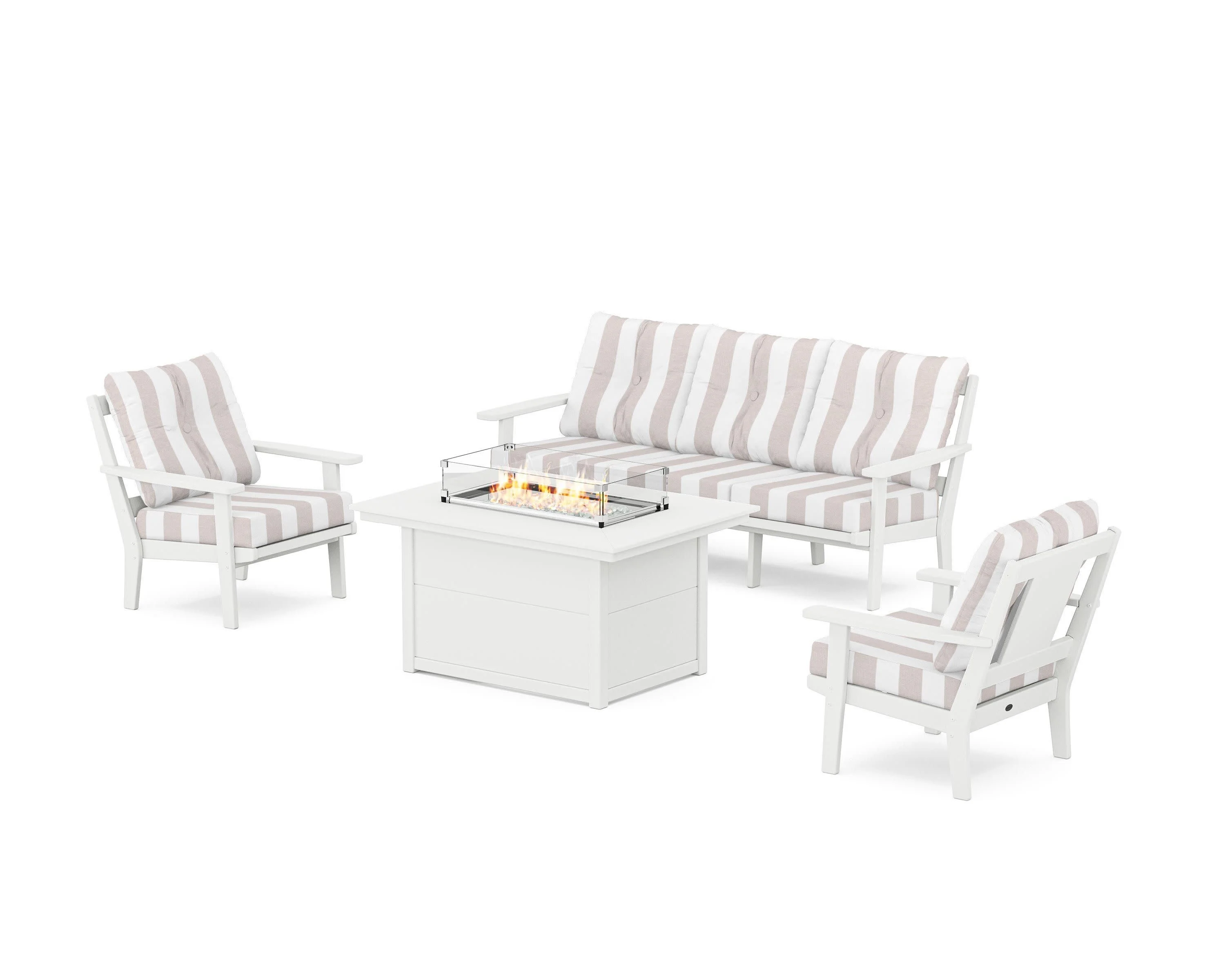 Prairie Deep Seating Fire Pit Table Set - Image 201