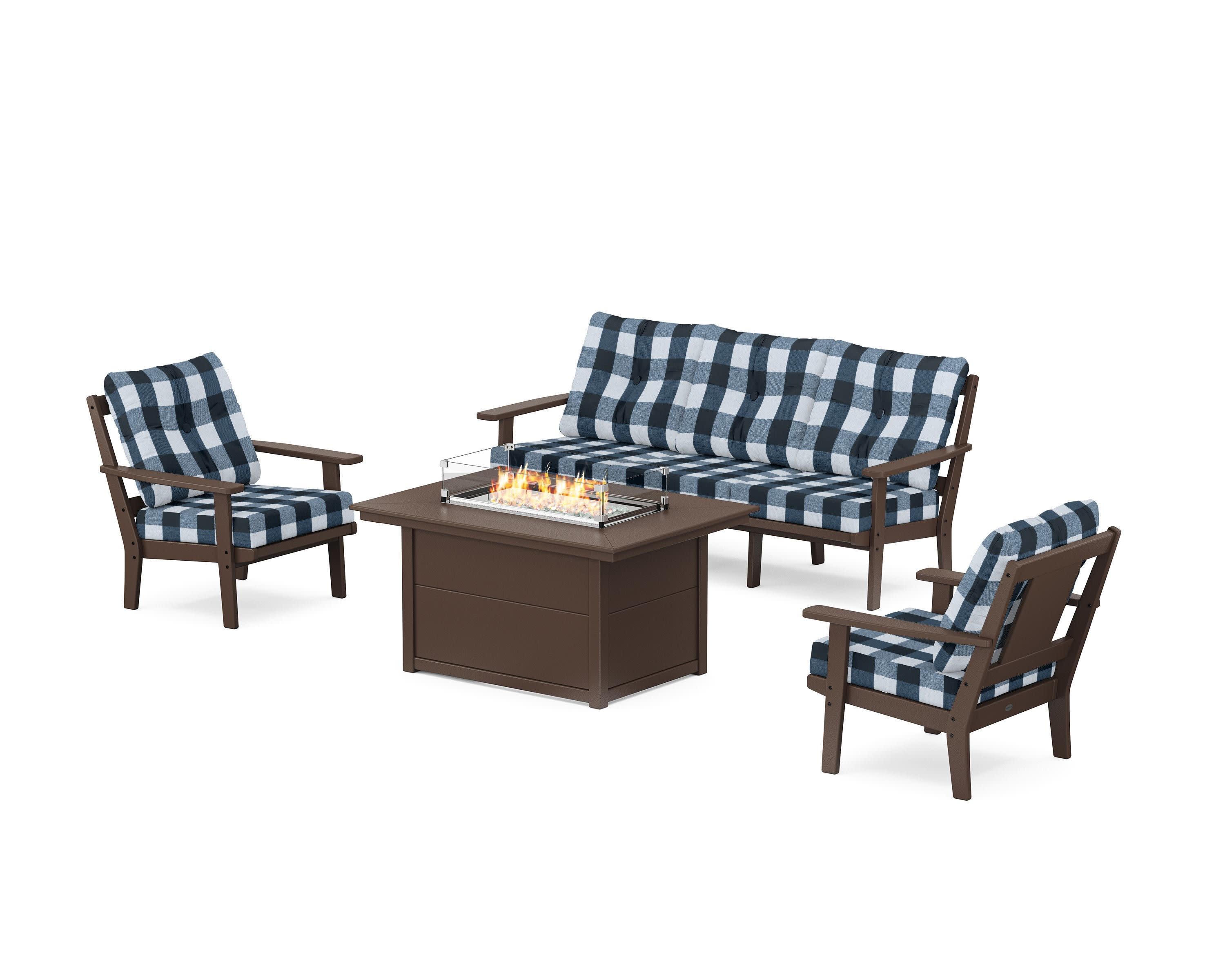 Prairie Deep Seating Fire Pit Table Set - Image 202