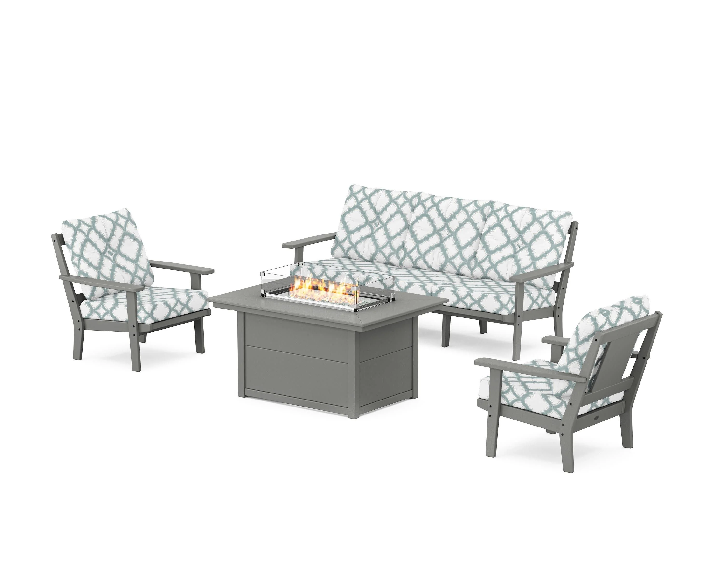 Prairie Deep Seating Fire Pit Table Set - Image 203
