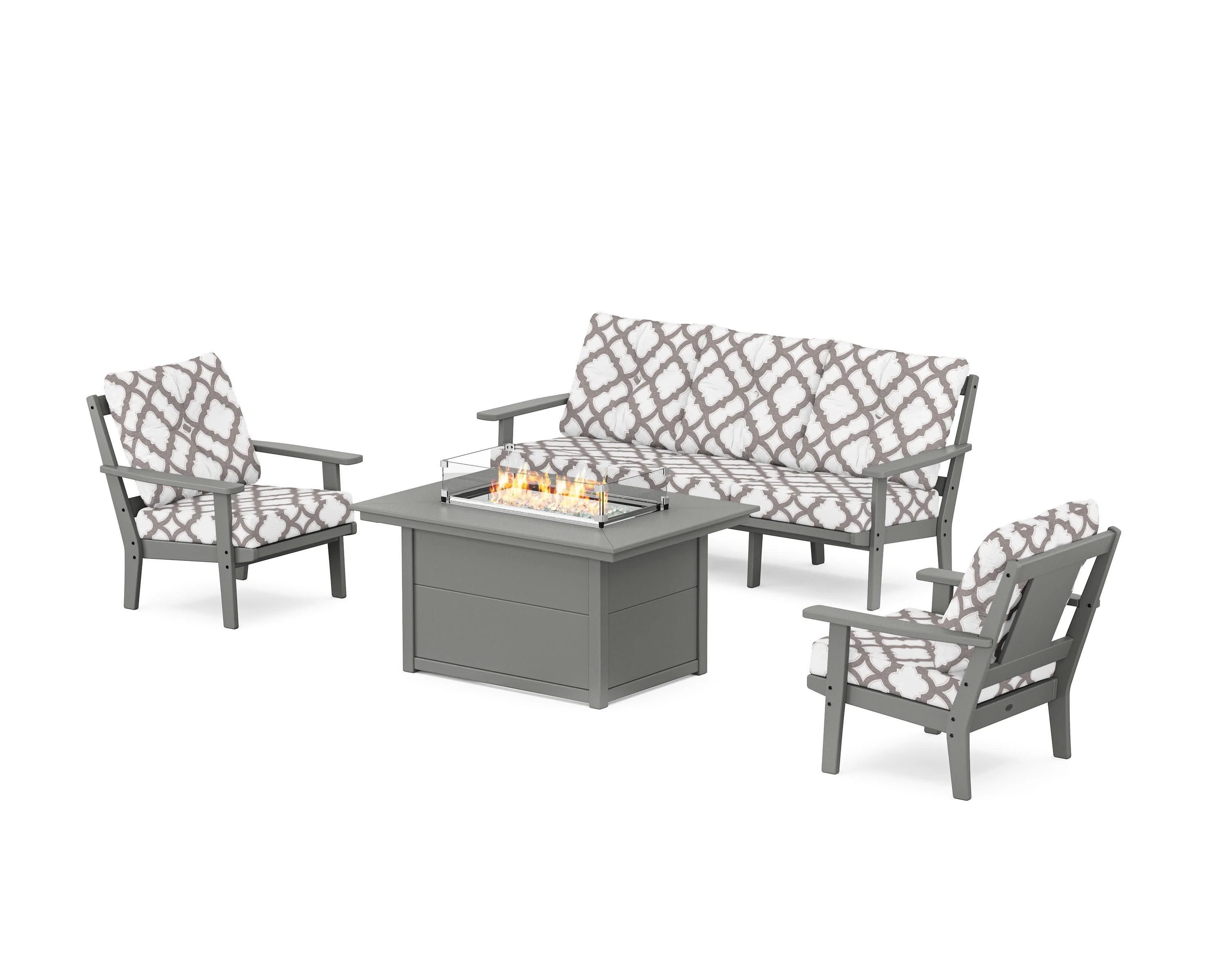 Prairie Deep Seating Fire Pit Table Set - Image 3
