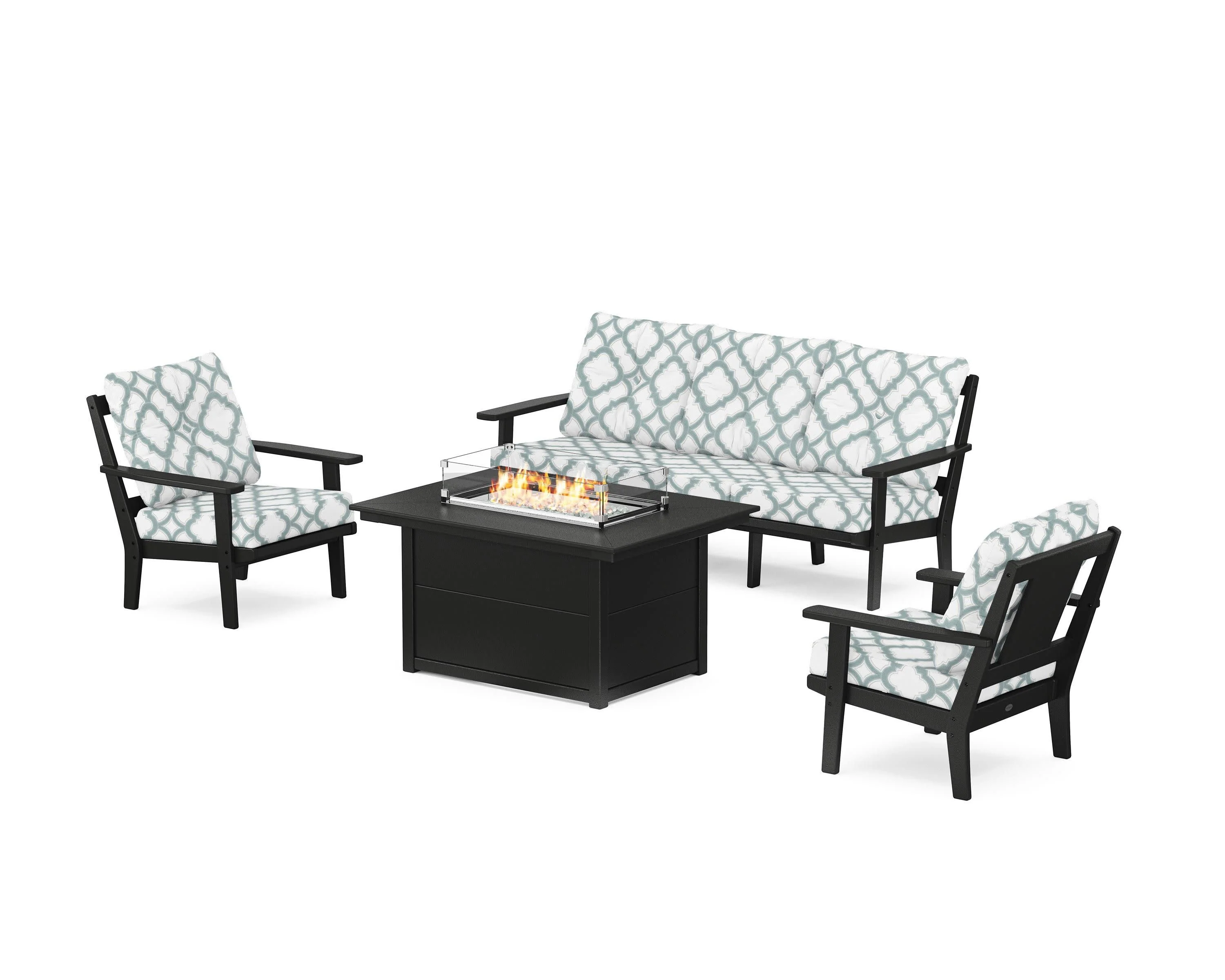 Prairie Deep Seating Fire Pit Table Set - Image 31