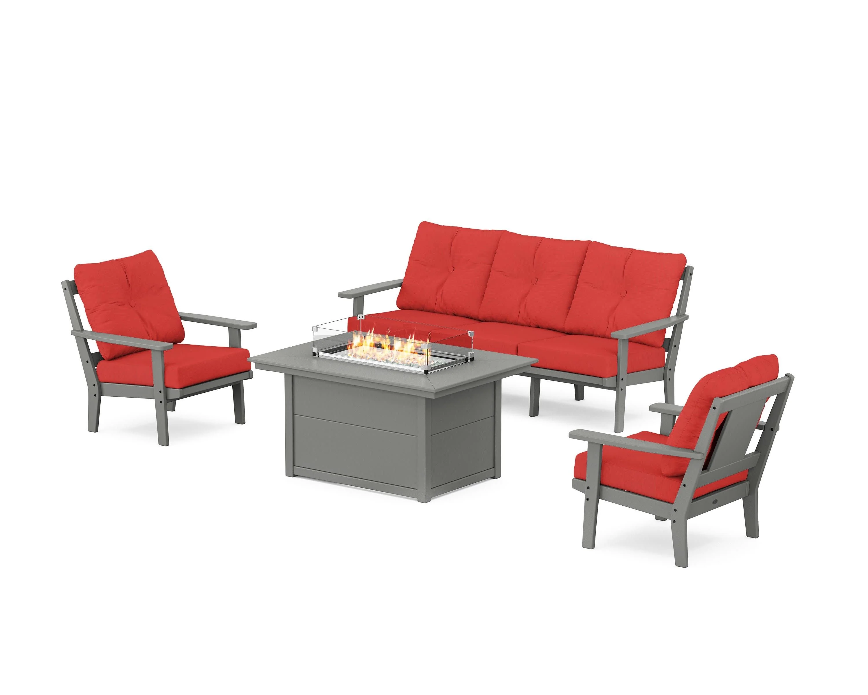 Prairie Deep Seating Fire Pit Table Set - Image 32