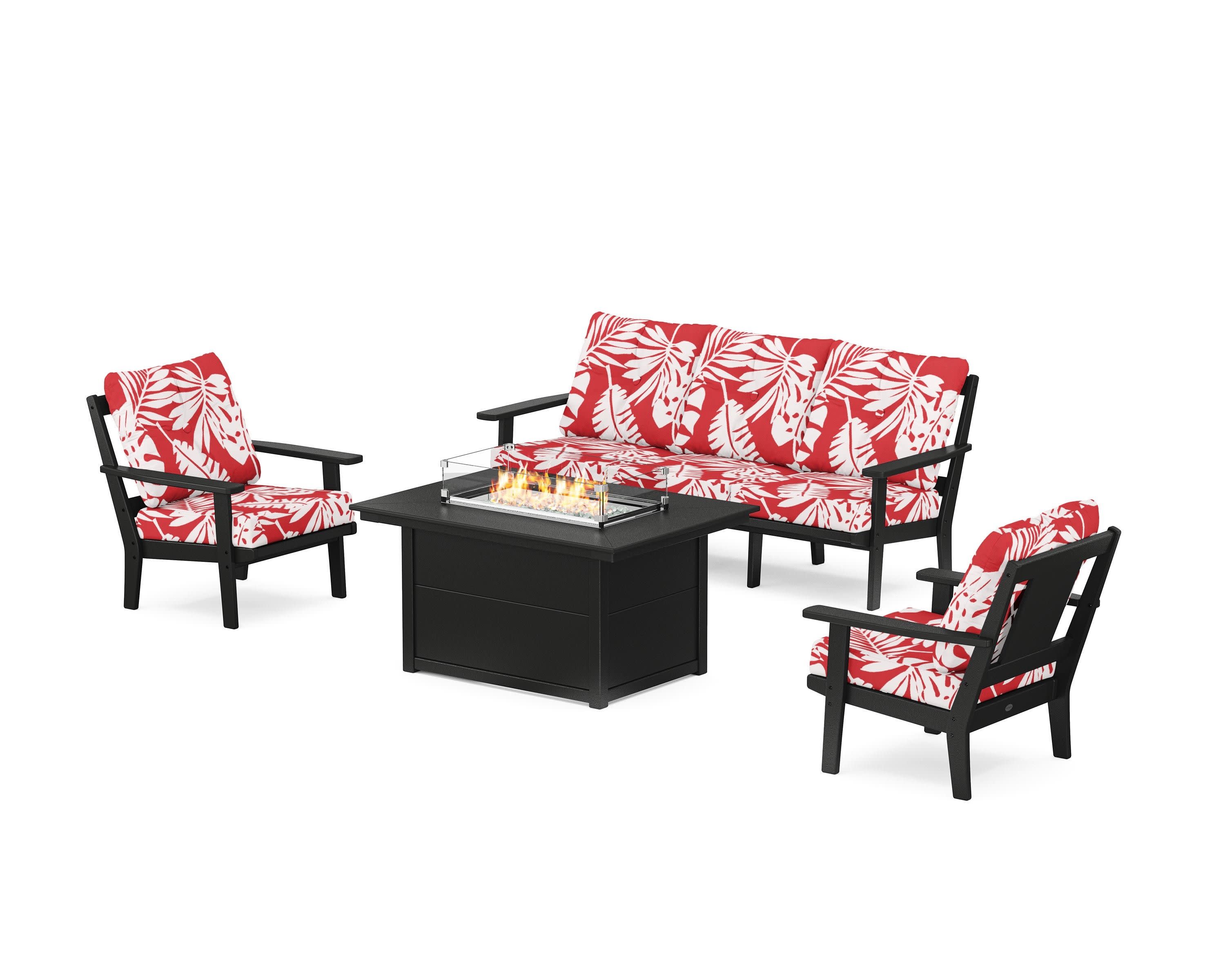 Prairie Deep Seating Fire Pit Table Set - Image 42