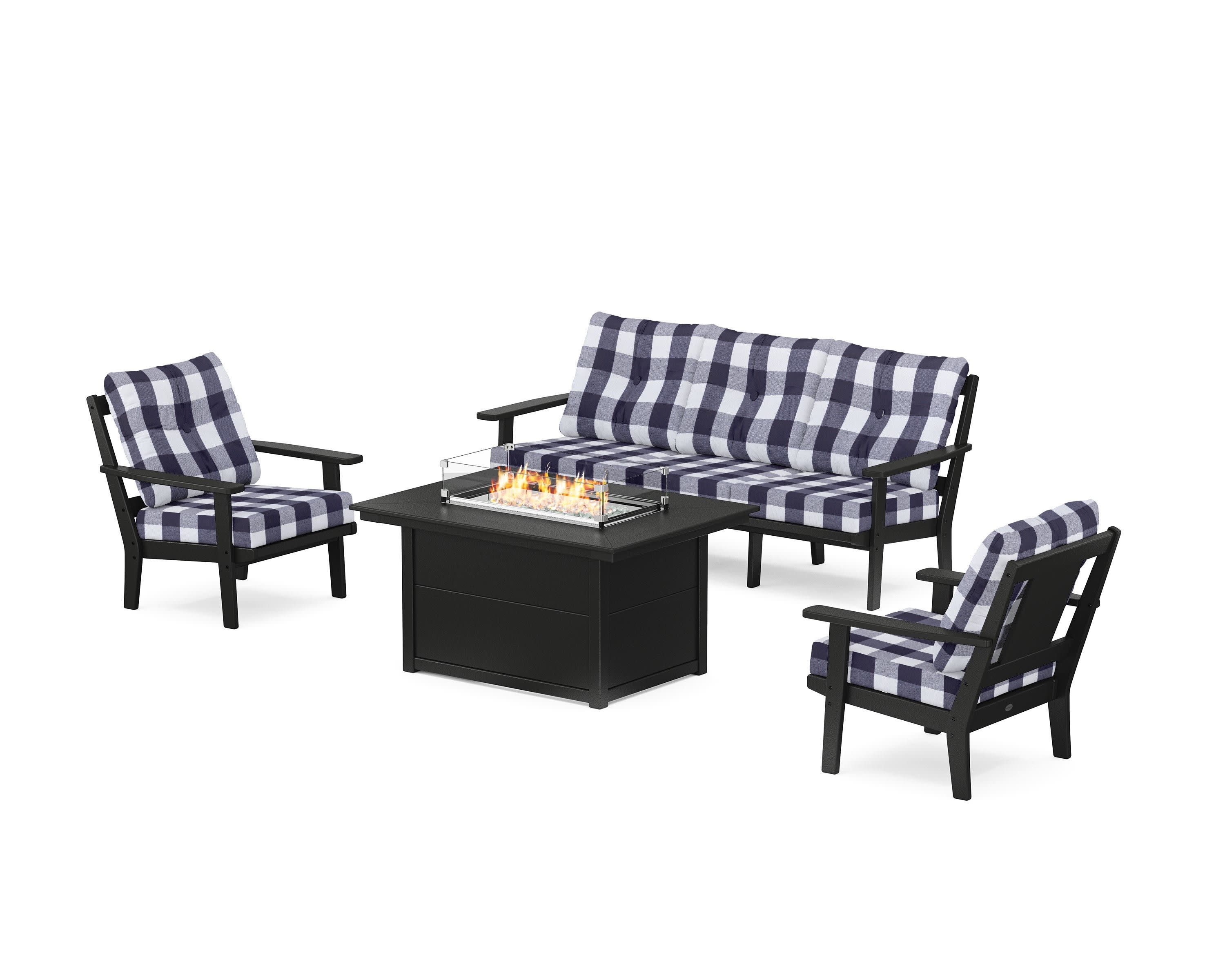 Prairie Deep Seating Fire Pit Table Set - Image 69