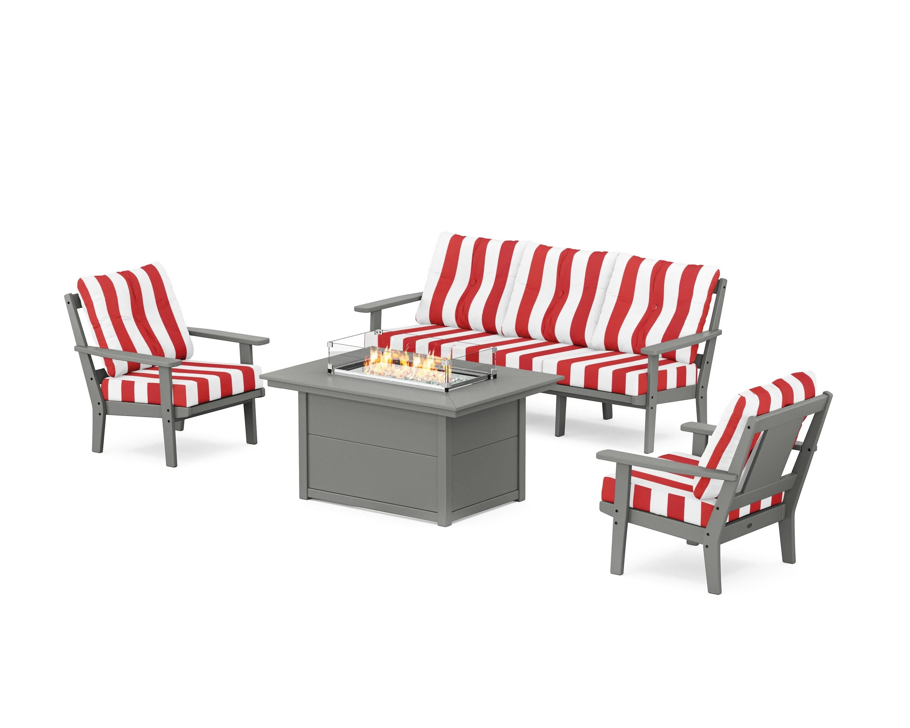 Prairie Deep Seating Fire Pit Table Set - Image 71