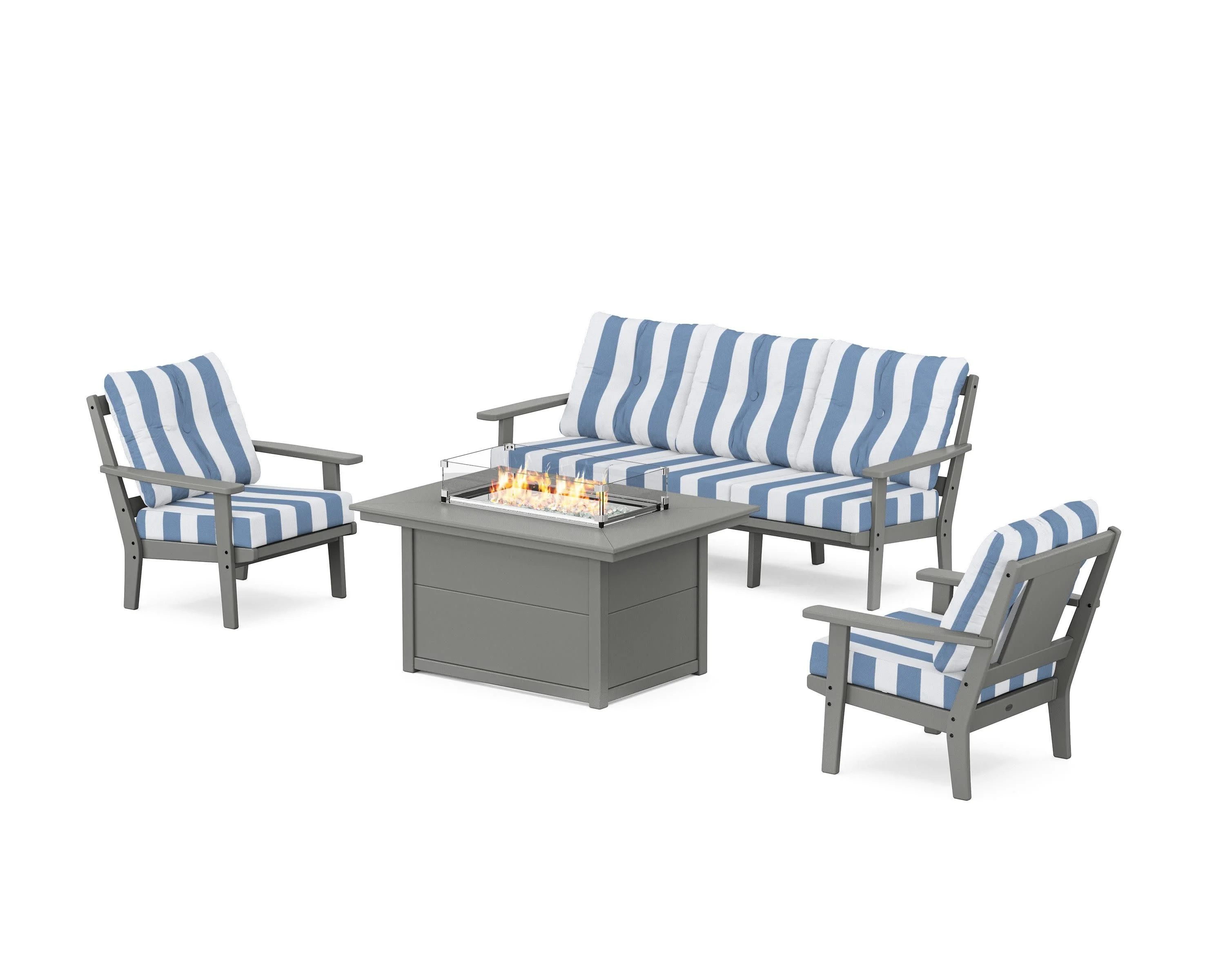 Prairie Deep Seating Fire Pit Table Set - Image 77