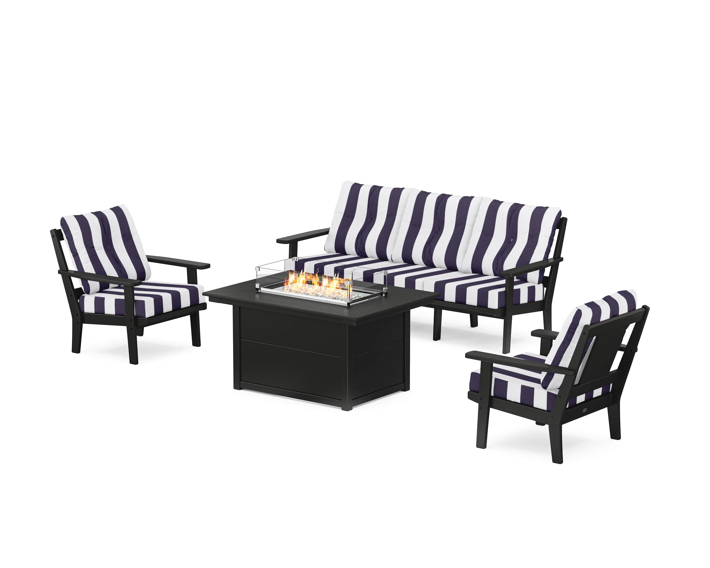 Prairie Deep Seating Fire Pit Table Set - Image 88