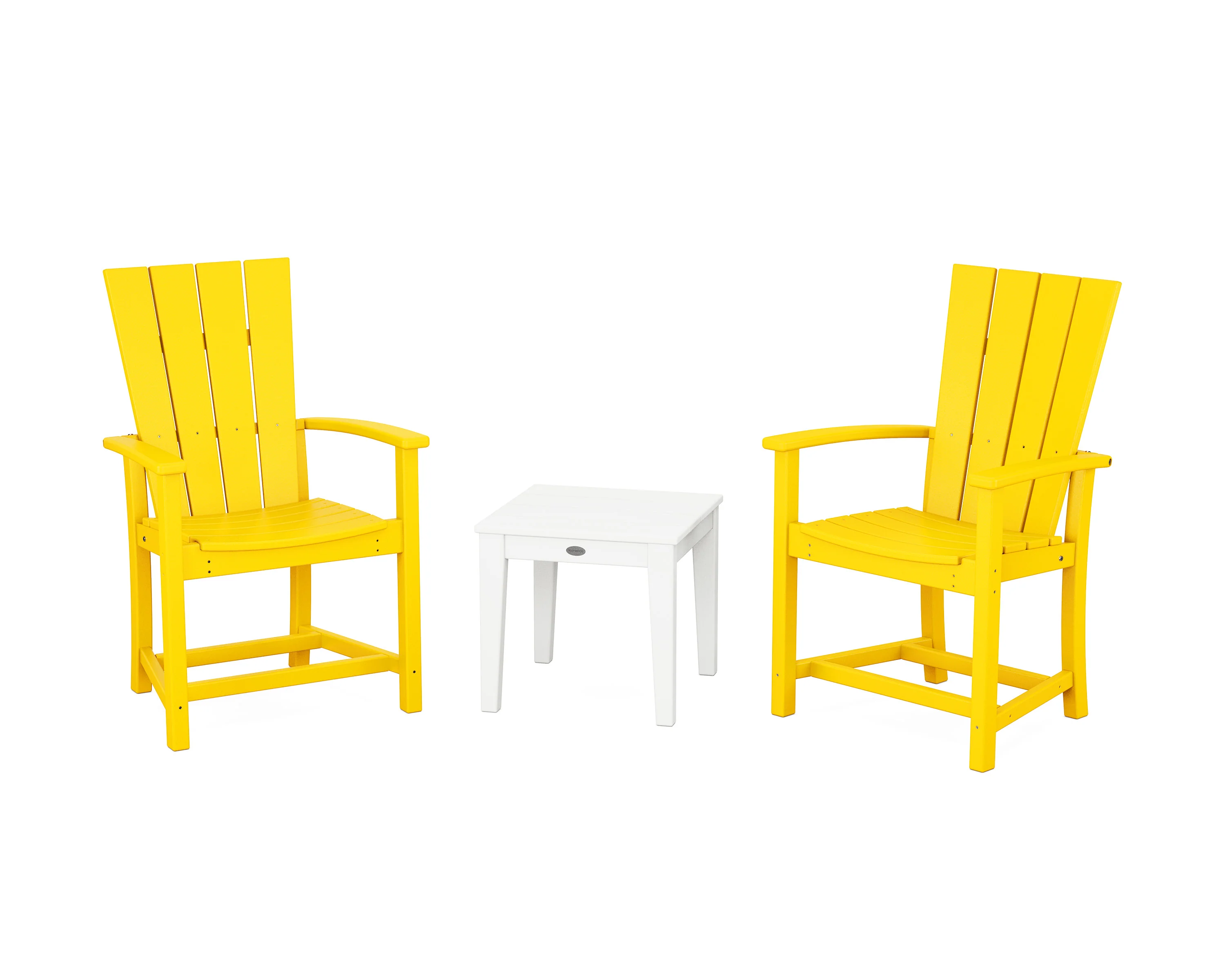 Quattro 3-Piece Upright Adirondack Chair Set - Image 2