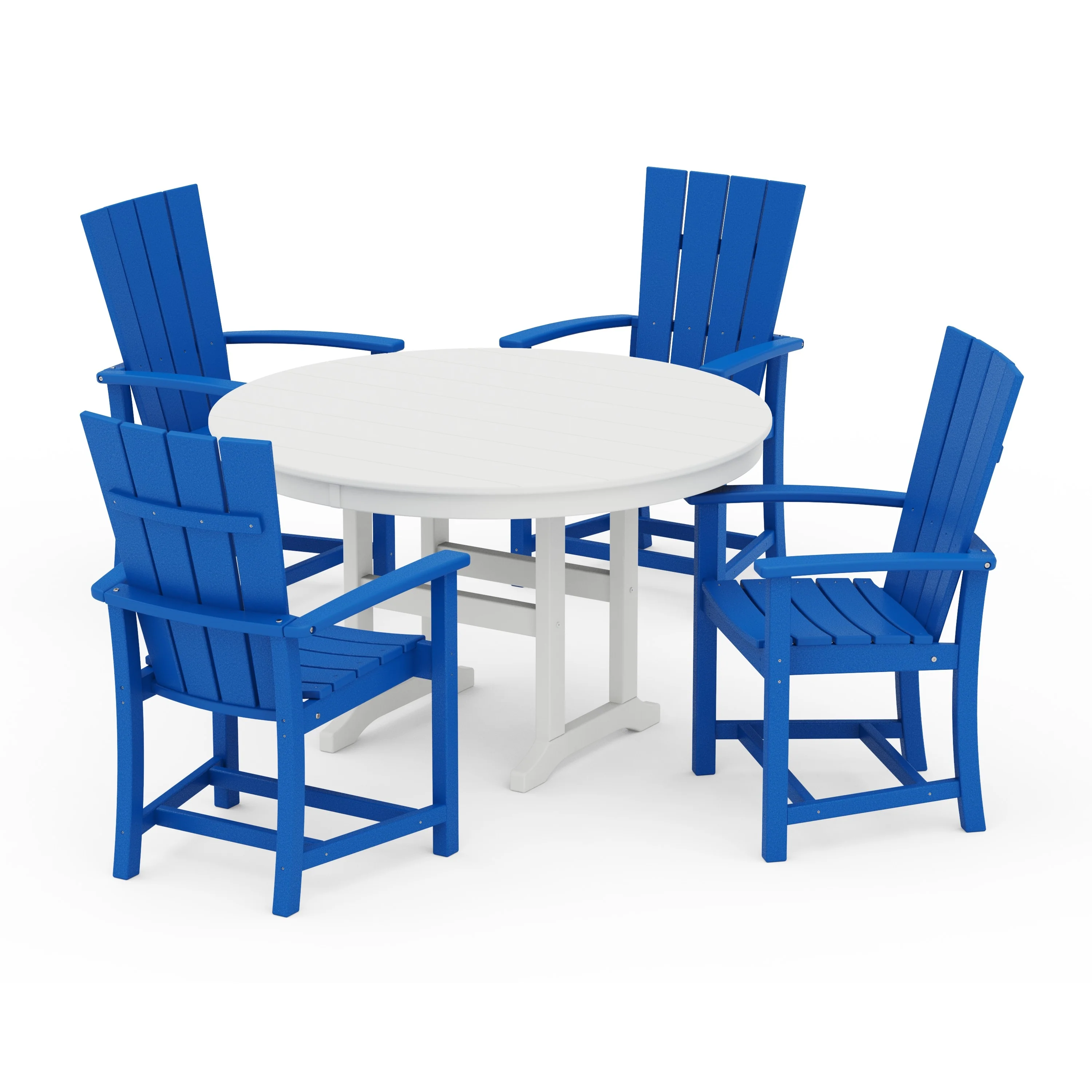 Quattro 5-Piece Round Farmhouse Dining Set - Image 10