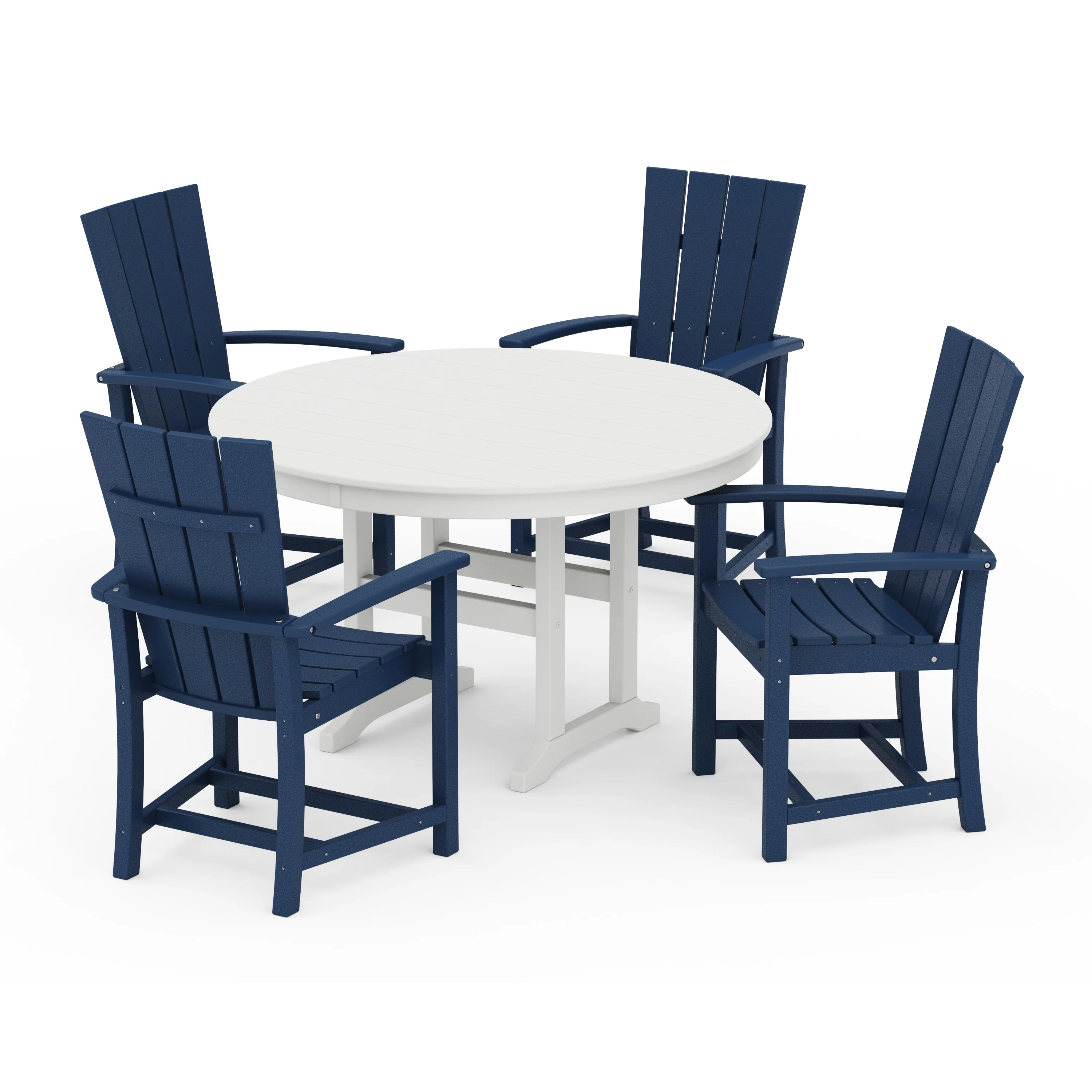 Quattro 5-Piece Round Farmhouse Dining Set - Image 14