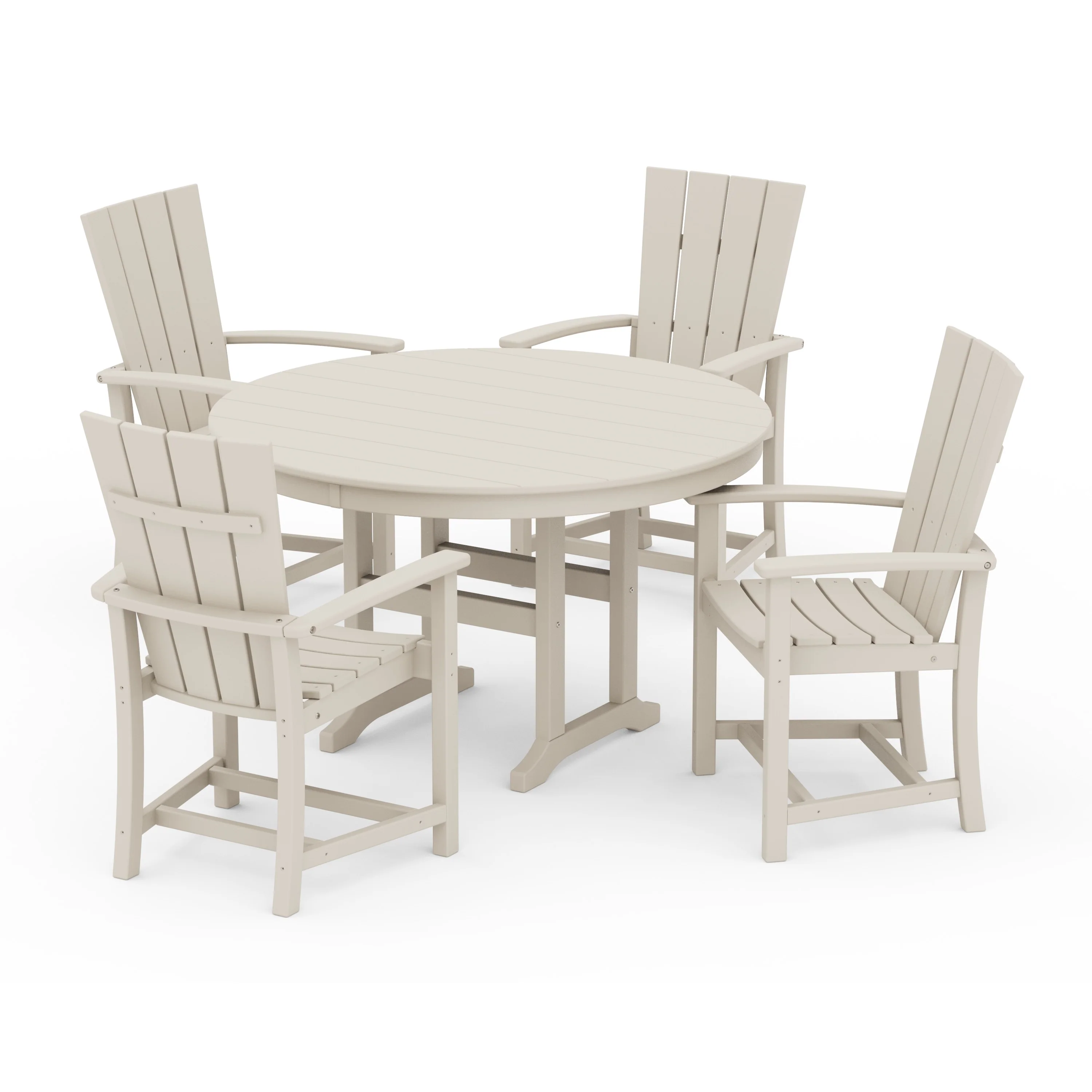 Quattro 5-Piece Round Farmhouse Dining Set - Image 16