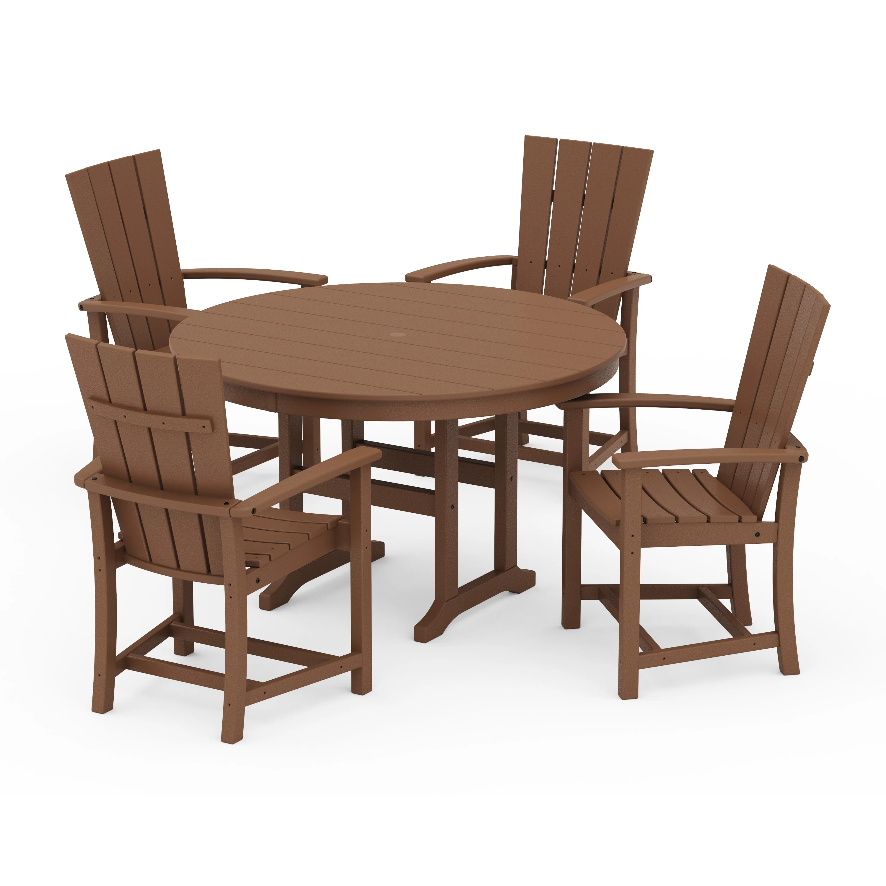 Quattro 5-Piece Round Farmhouse Dining Set - Image 4