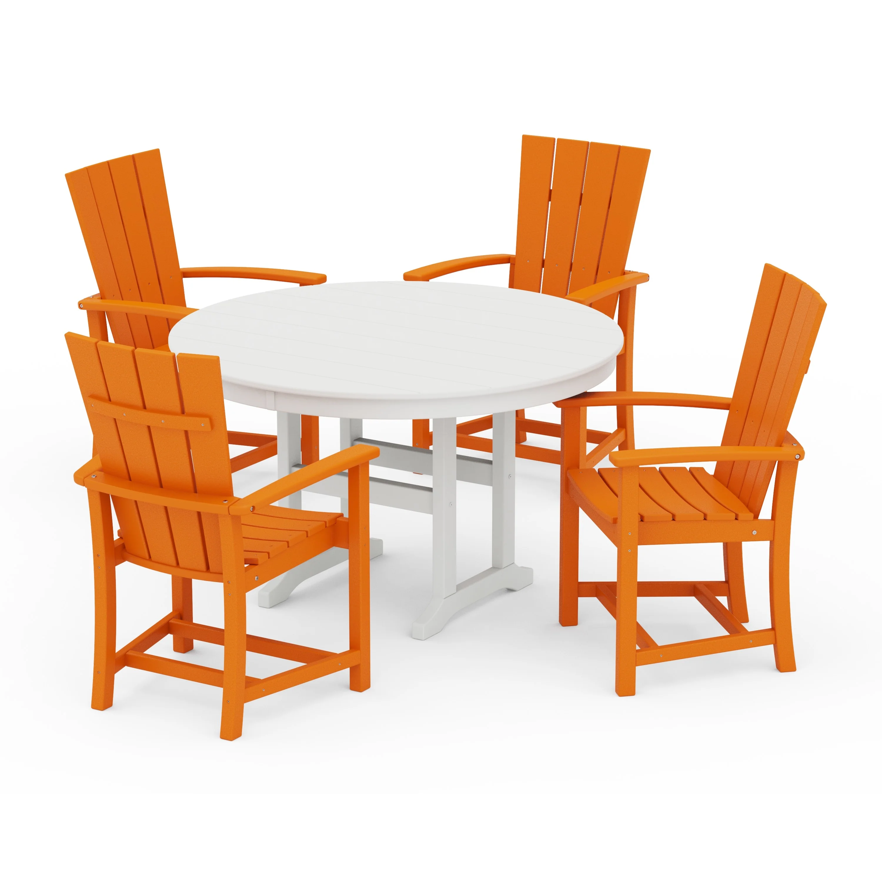 Quattro 5-Piece Round Farmhouse Dining Set - Image 7