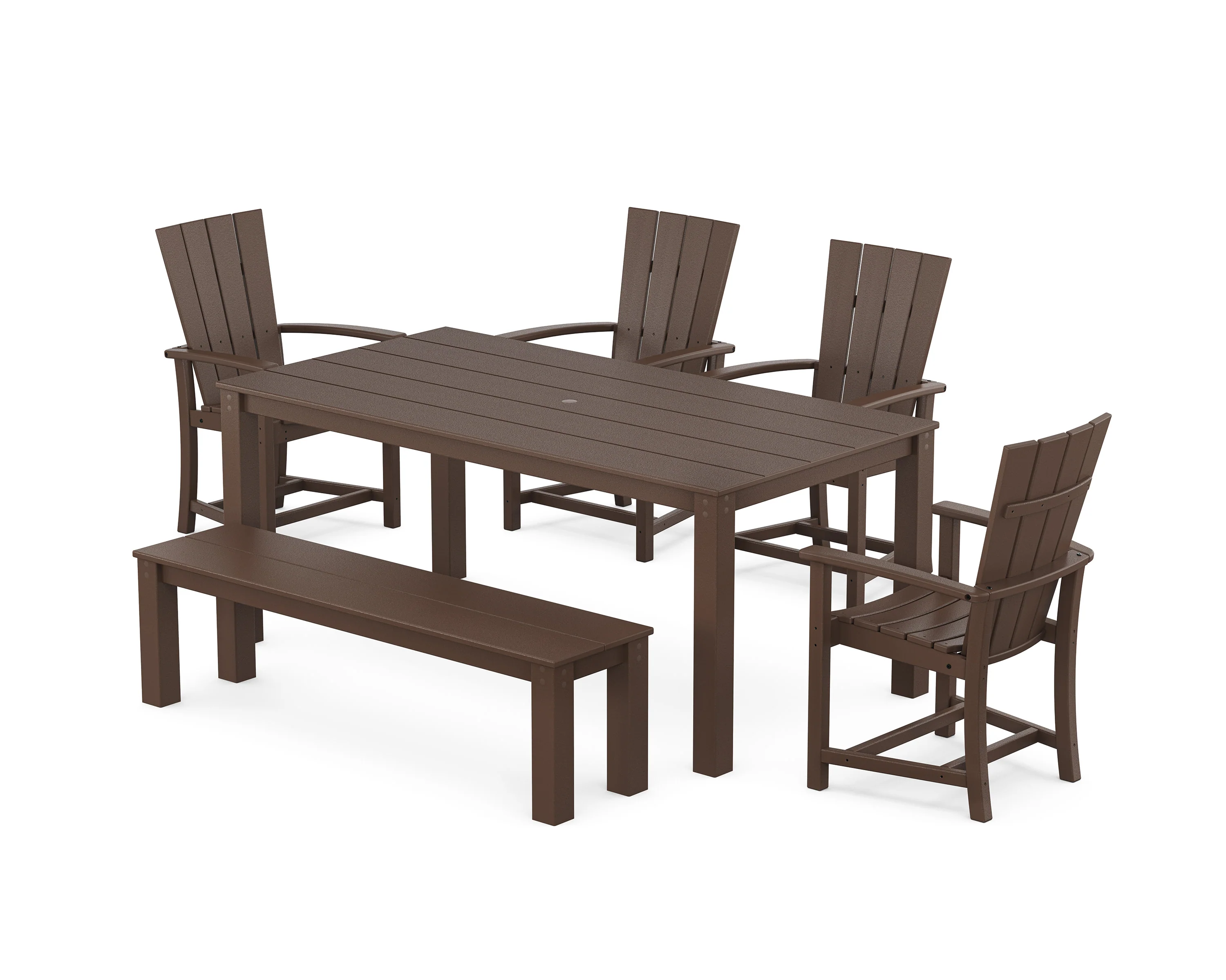 Quattro 6-Piece Parsons Dining Set with Bench - Image 5