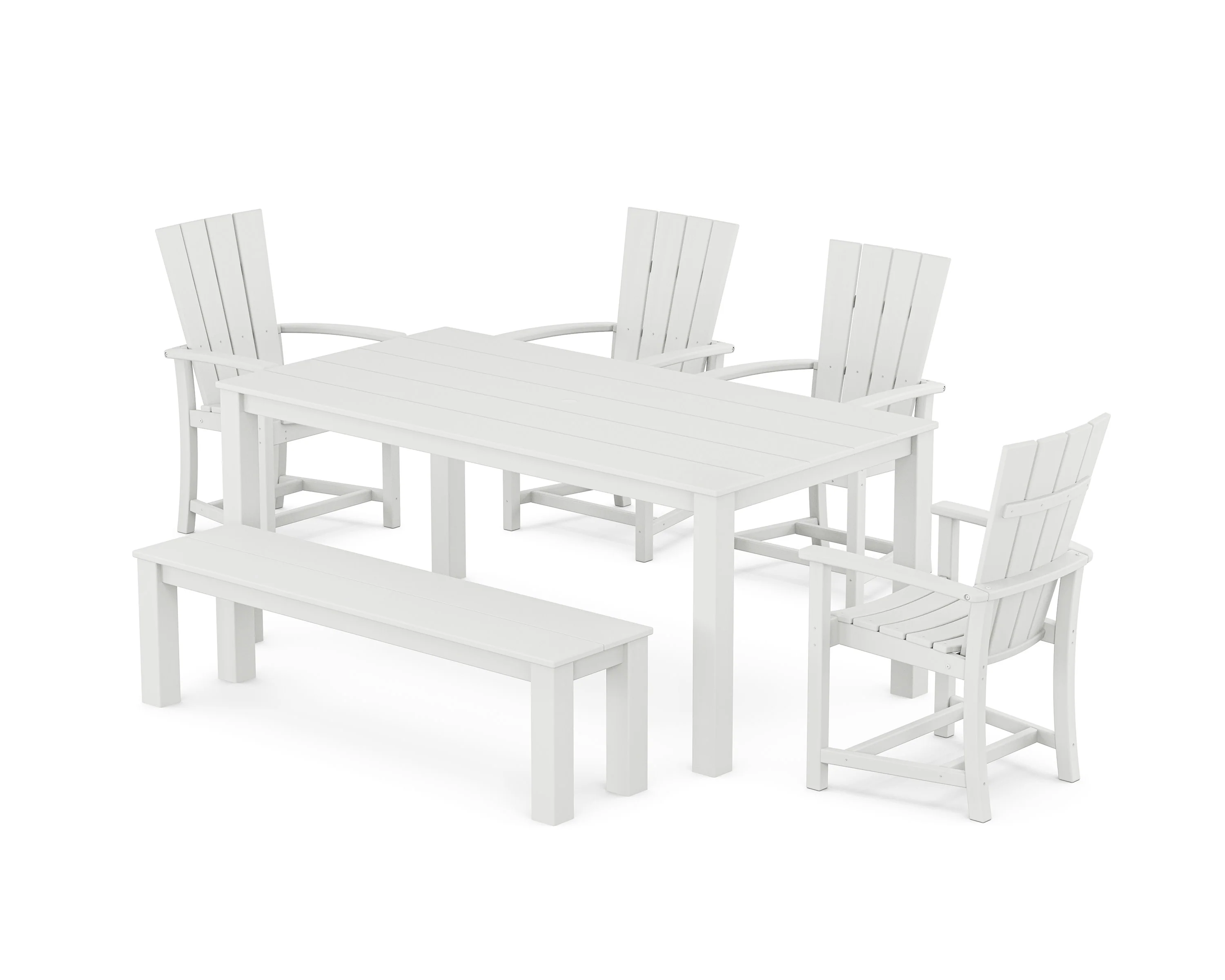 Quattro 6-Piece Parsons Dining Set with Bench - Image 6