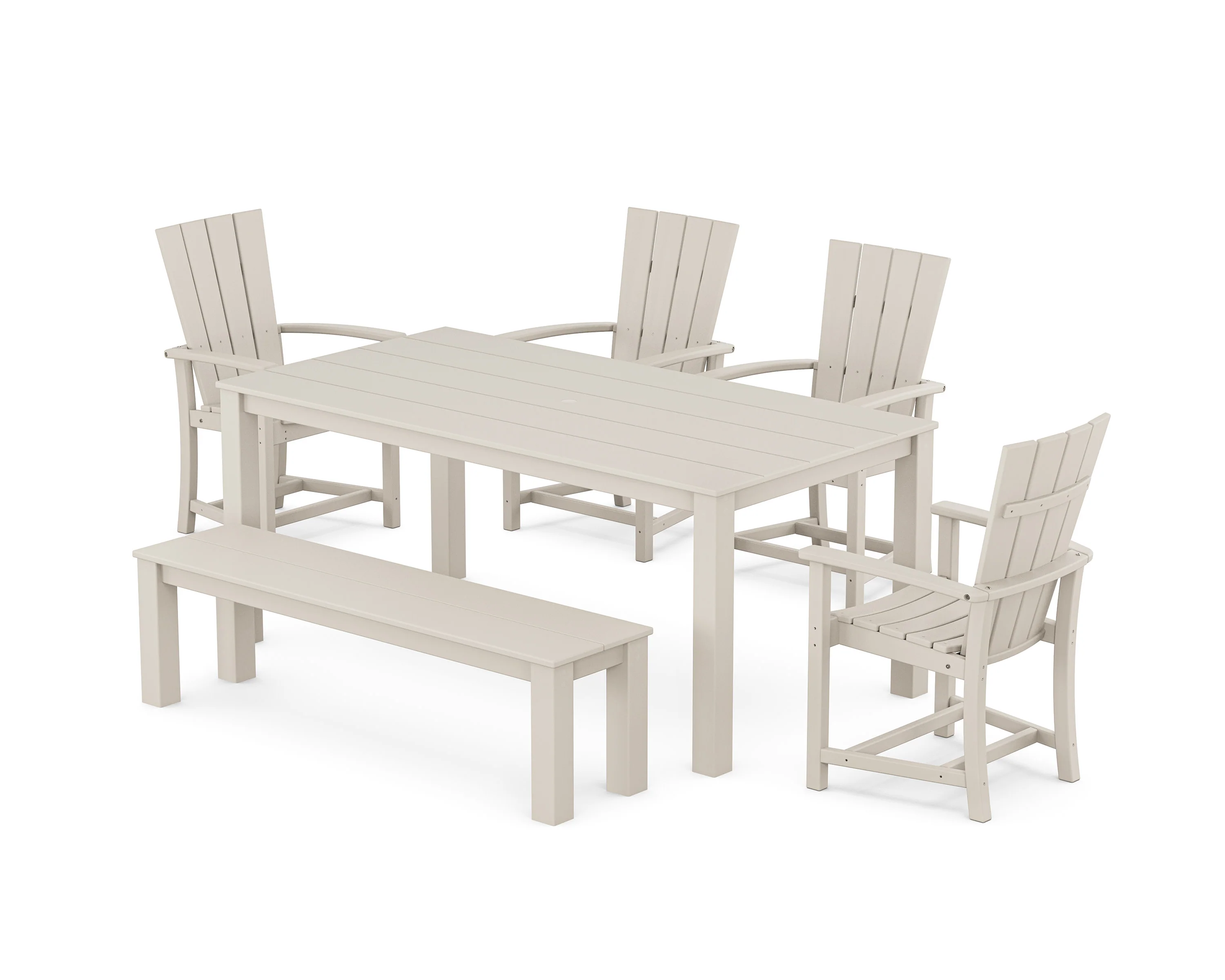 Quattro 6-Piece Parsons Dining Set with Bench - Image 7