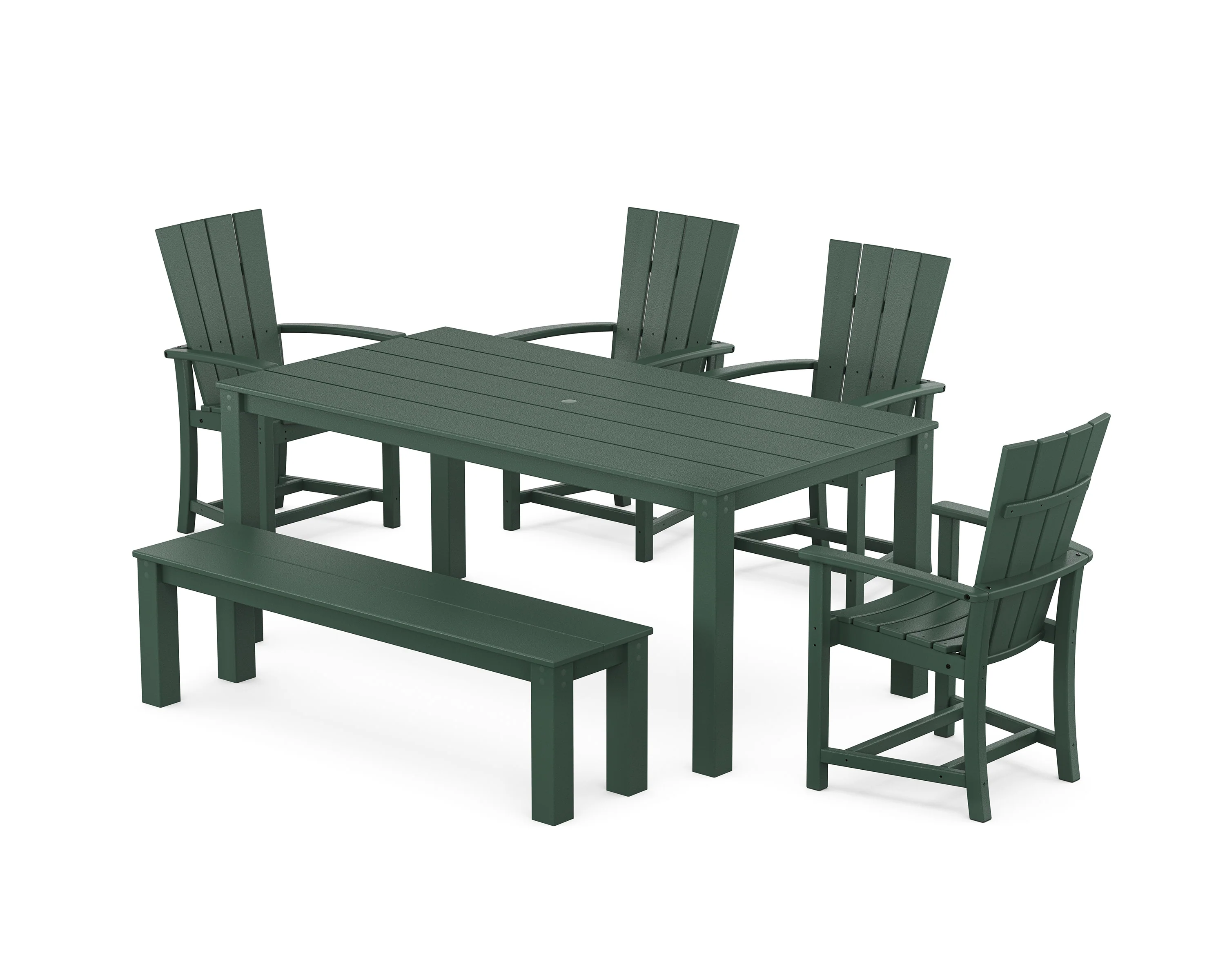 Quattro 6-Piece Parsons Dining Set with Bench - Image 8