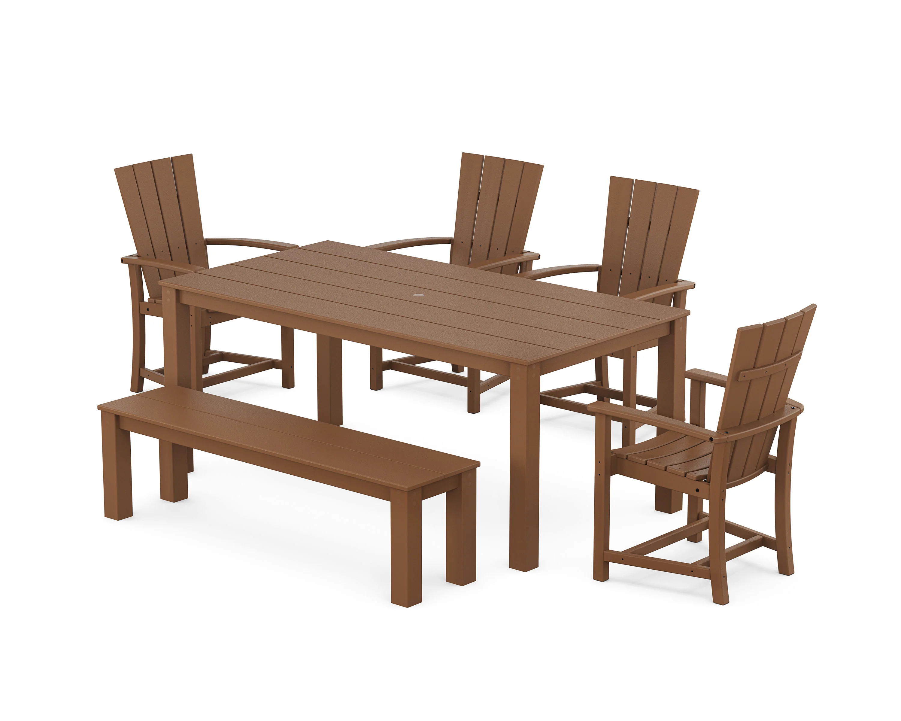 Quattro 6-Piece Parsons Dining Set with Bench - Image 9