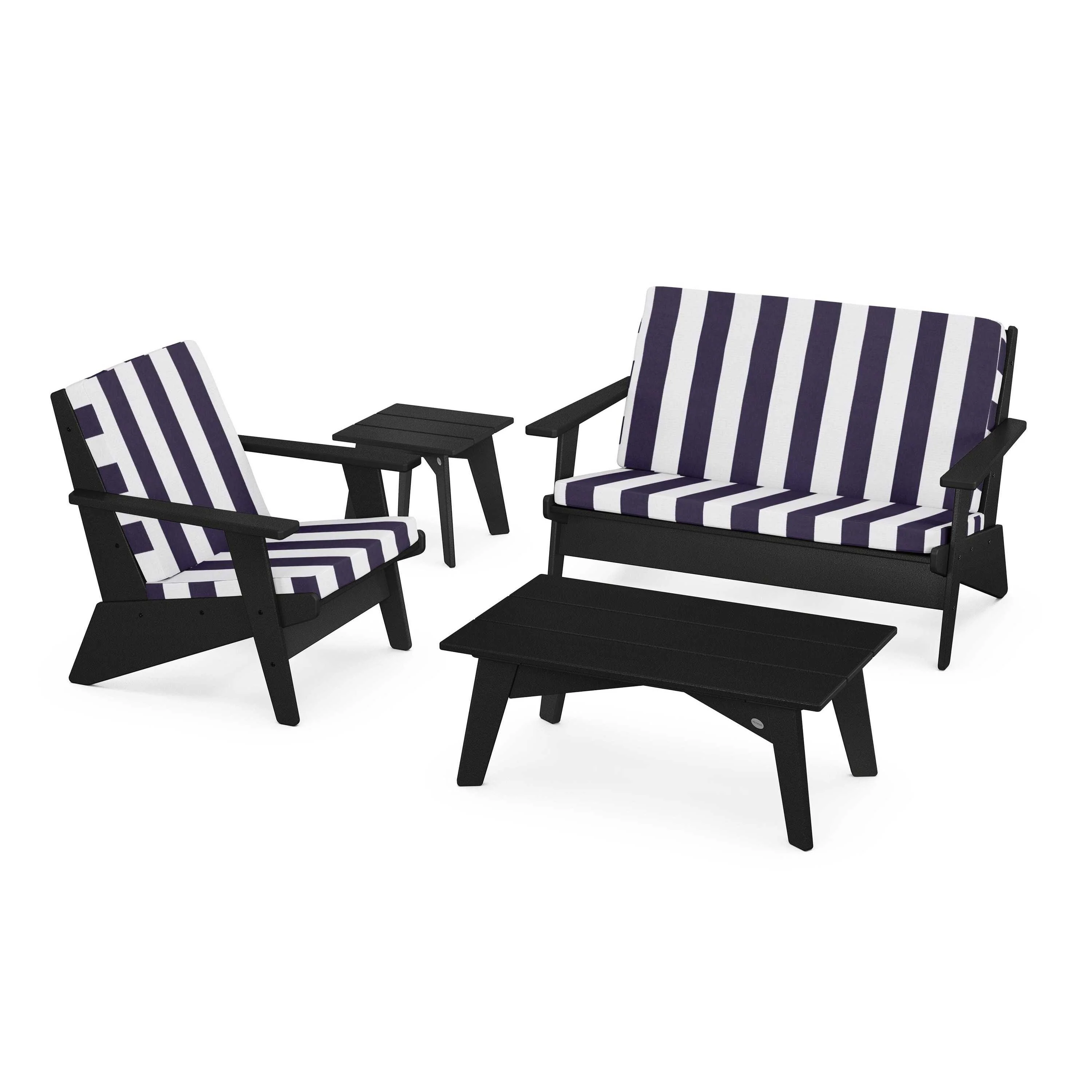 Riviera Modern Lounge 4-Piece Set - Image 20