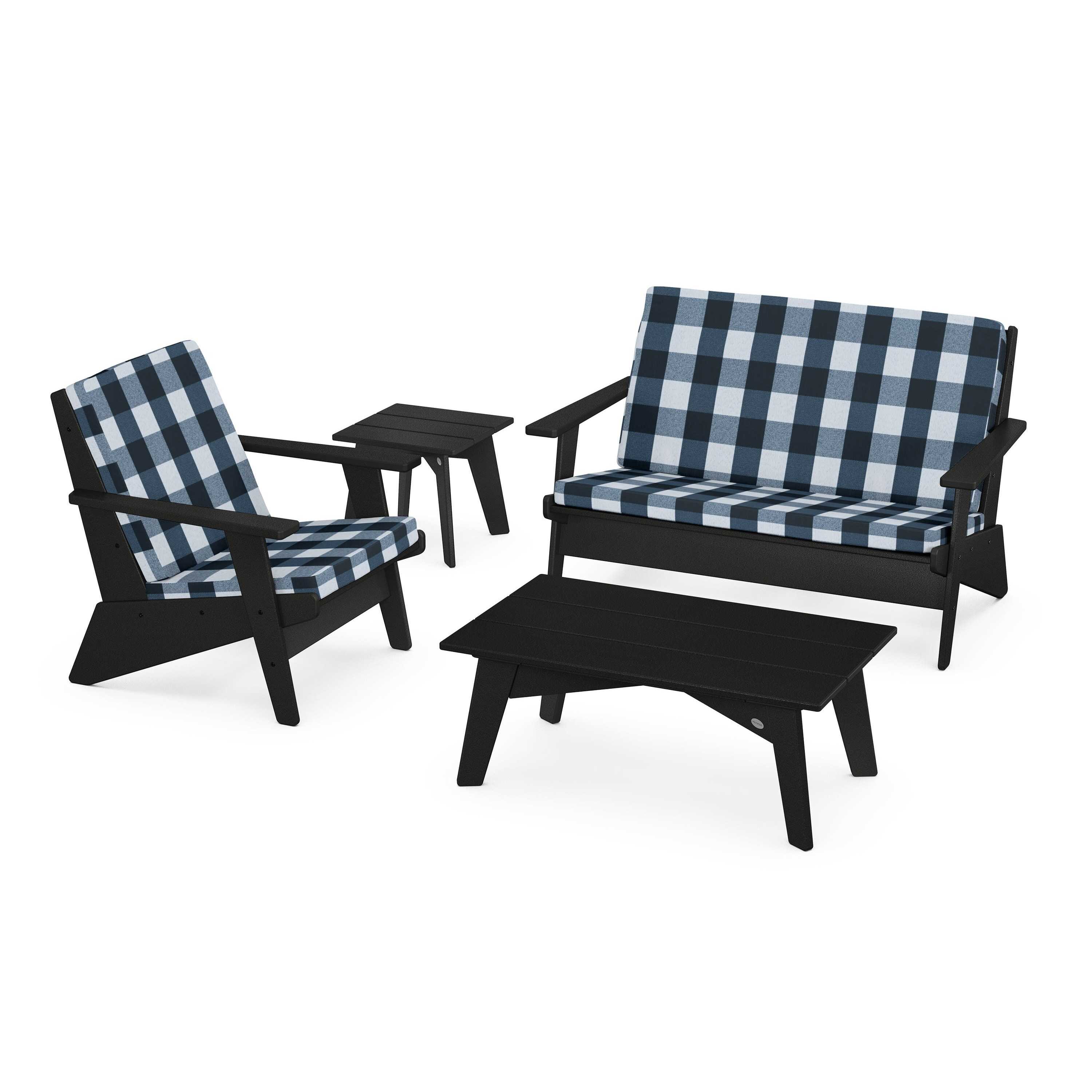 Riviera Modern Lounge 4-Piece Set - Image 21