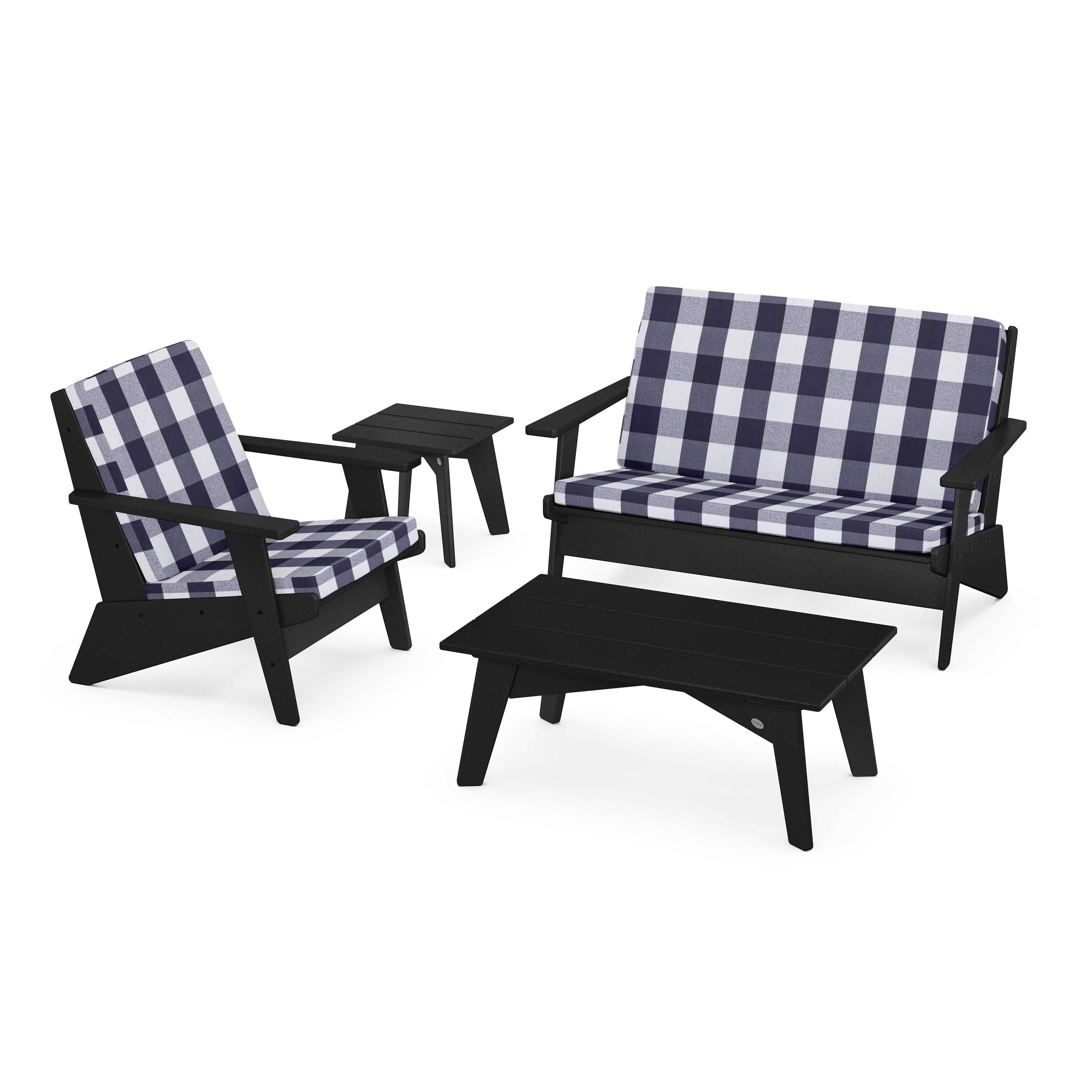 Riviera Modern Lounge 4-Piece Set - Image 27
