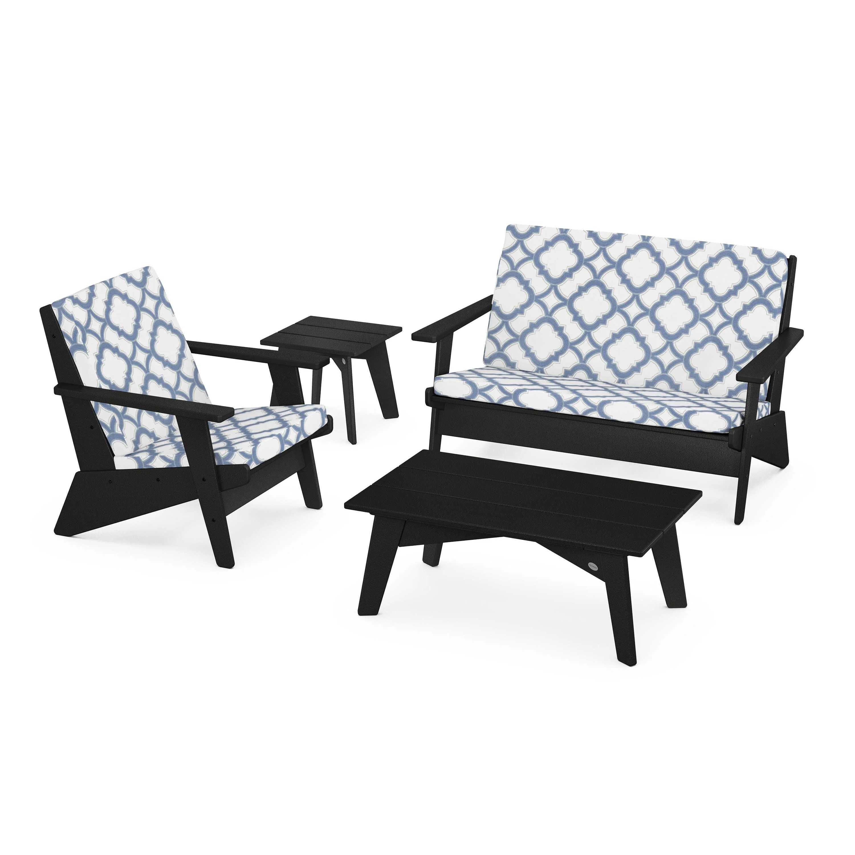 Riviera Modern Lounge 4-Piece Set - Image 32