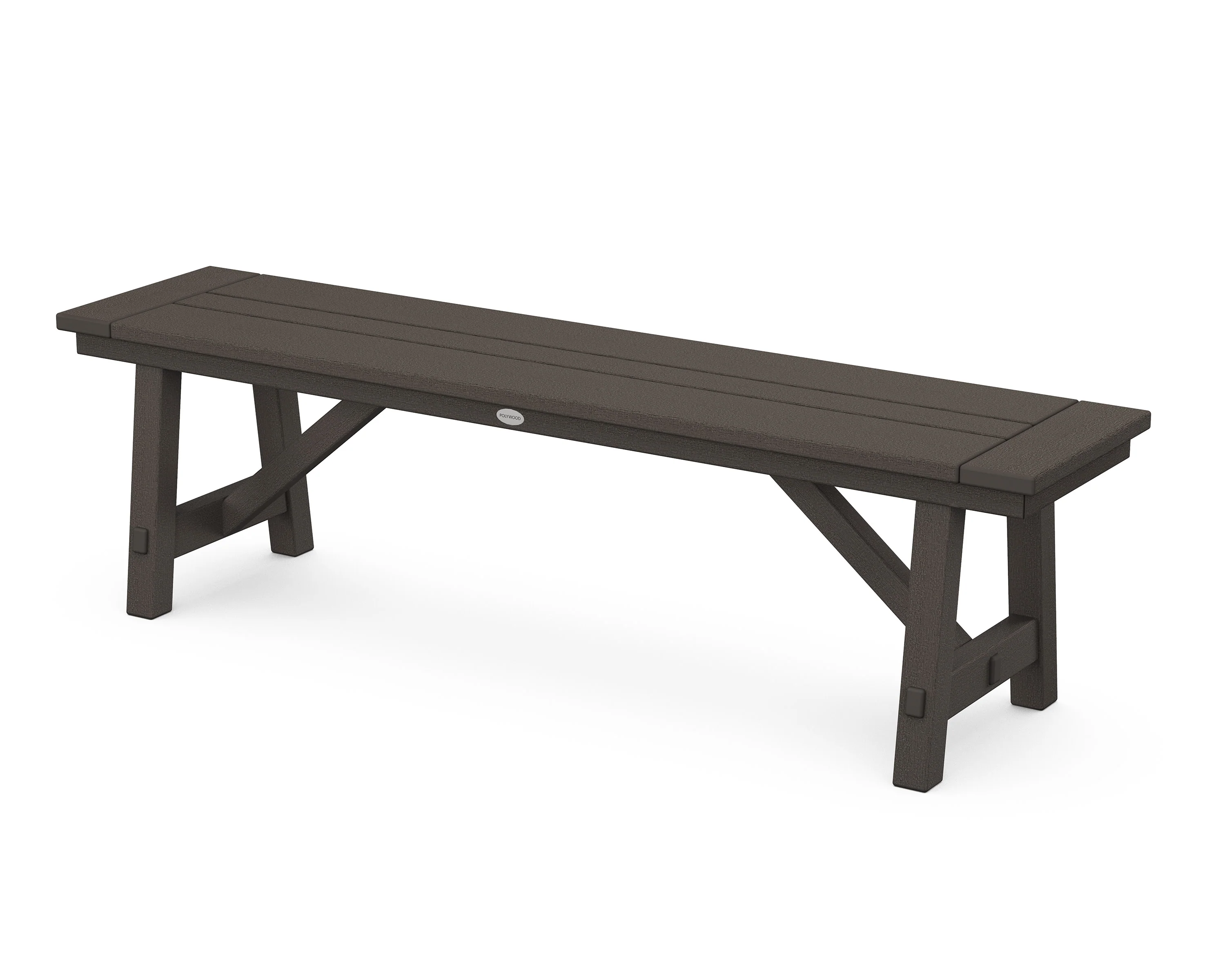Rustic Farmhouse 60" Backless Bench - Image 11