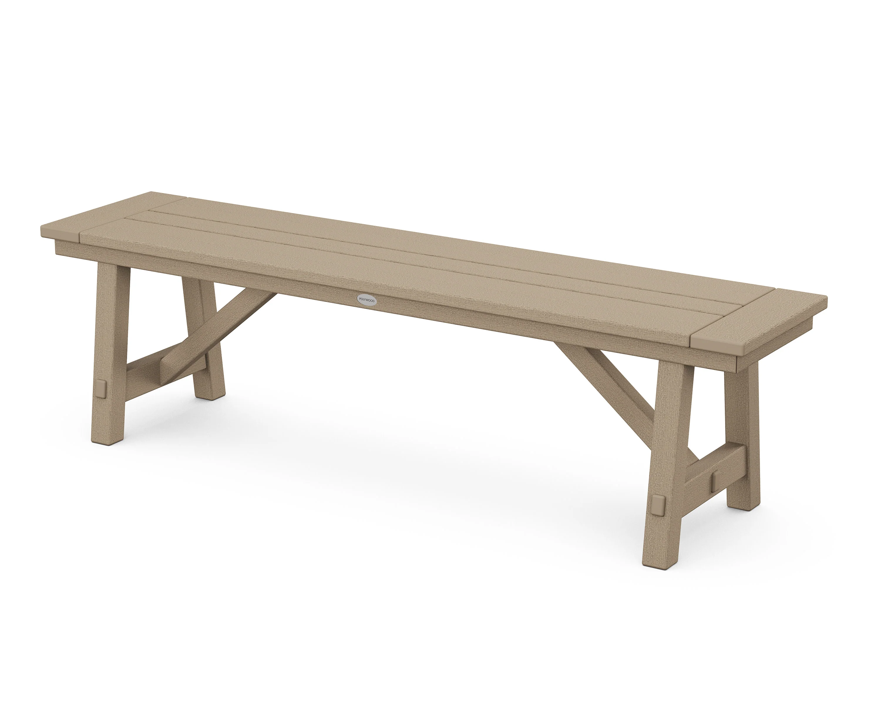 Rustic Farmhouse 60" Backless Bench - Image 12