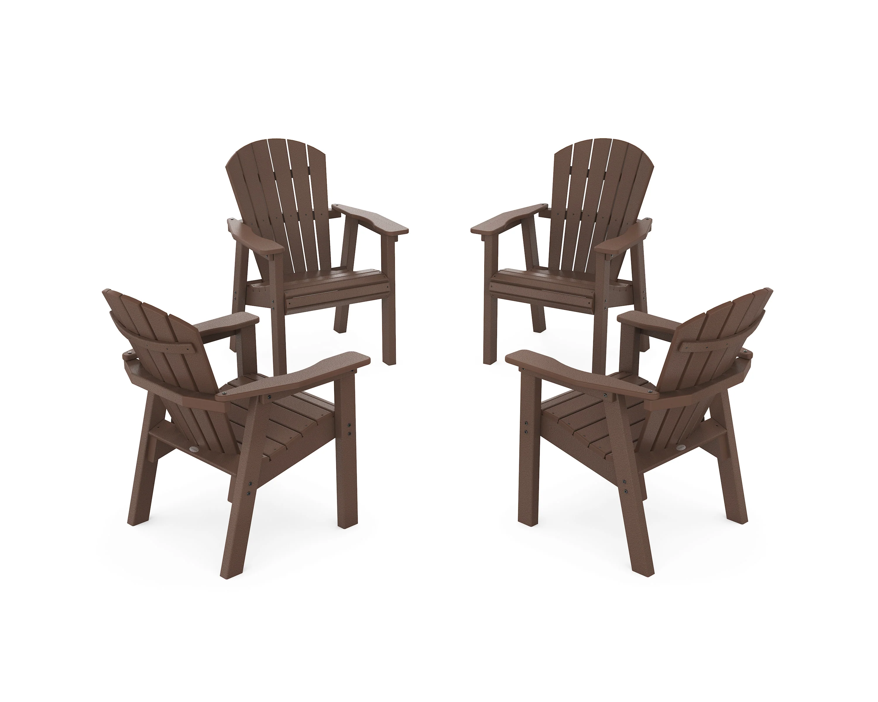 Seashell 4-Piece Upright Adirondack Conversation Set - Image 2