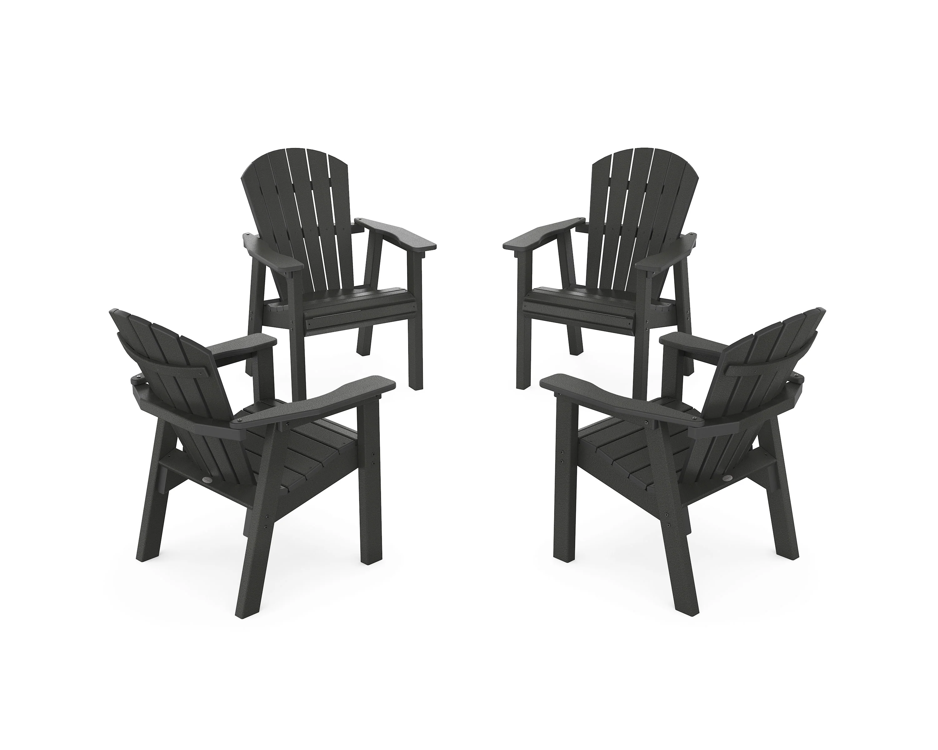 Seashell 4-Piece Upright Adirondack Conversation Set - Image 4