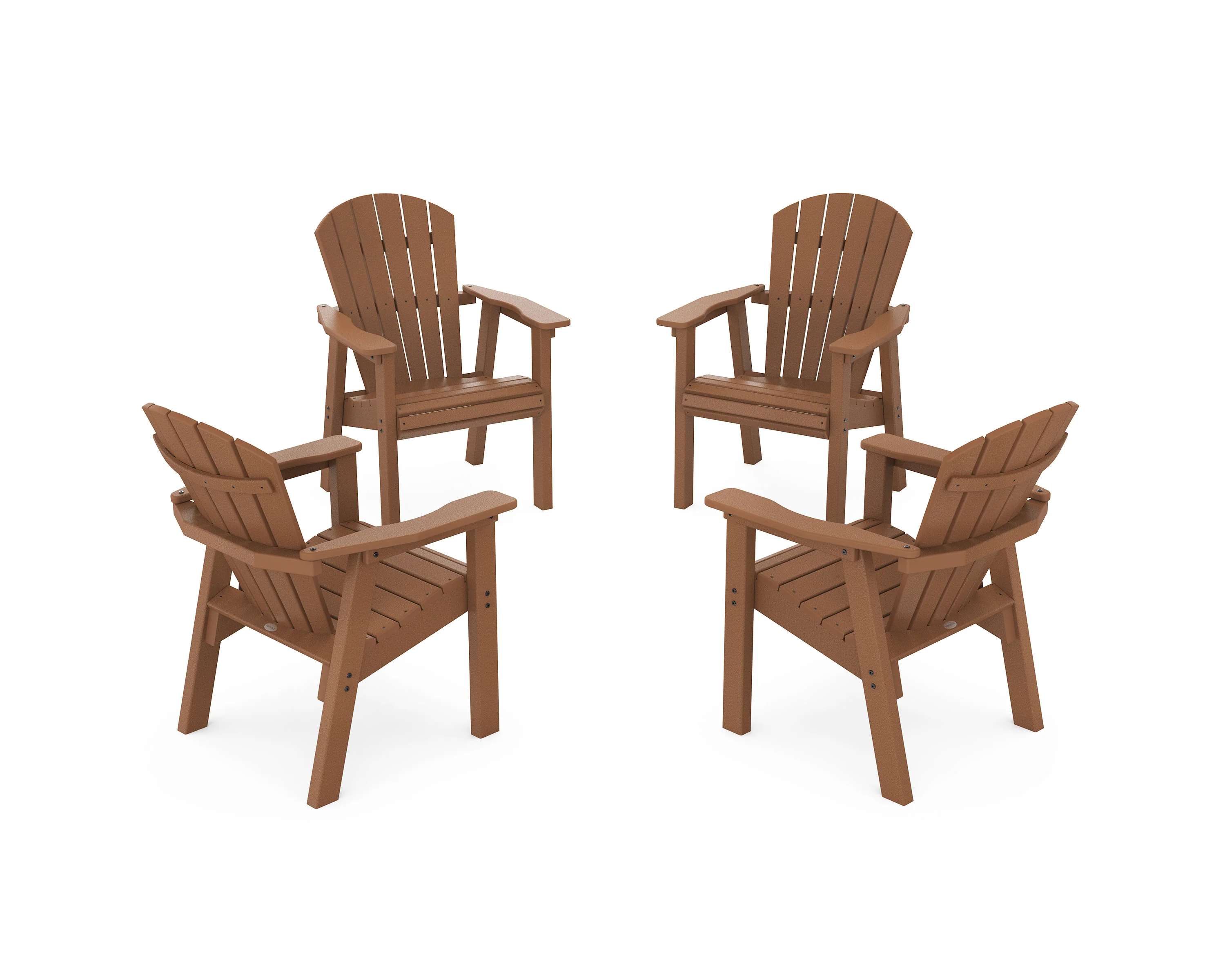 Seashell 4-Piece Upright Adirondack Conversation Set - Image 5
