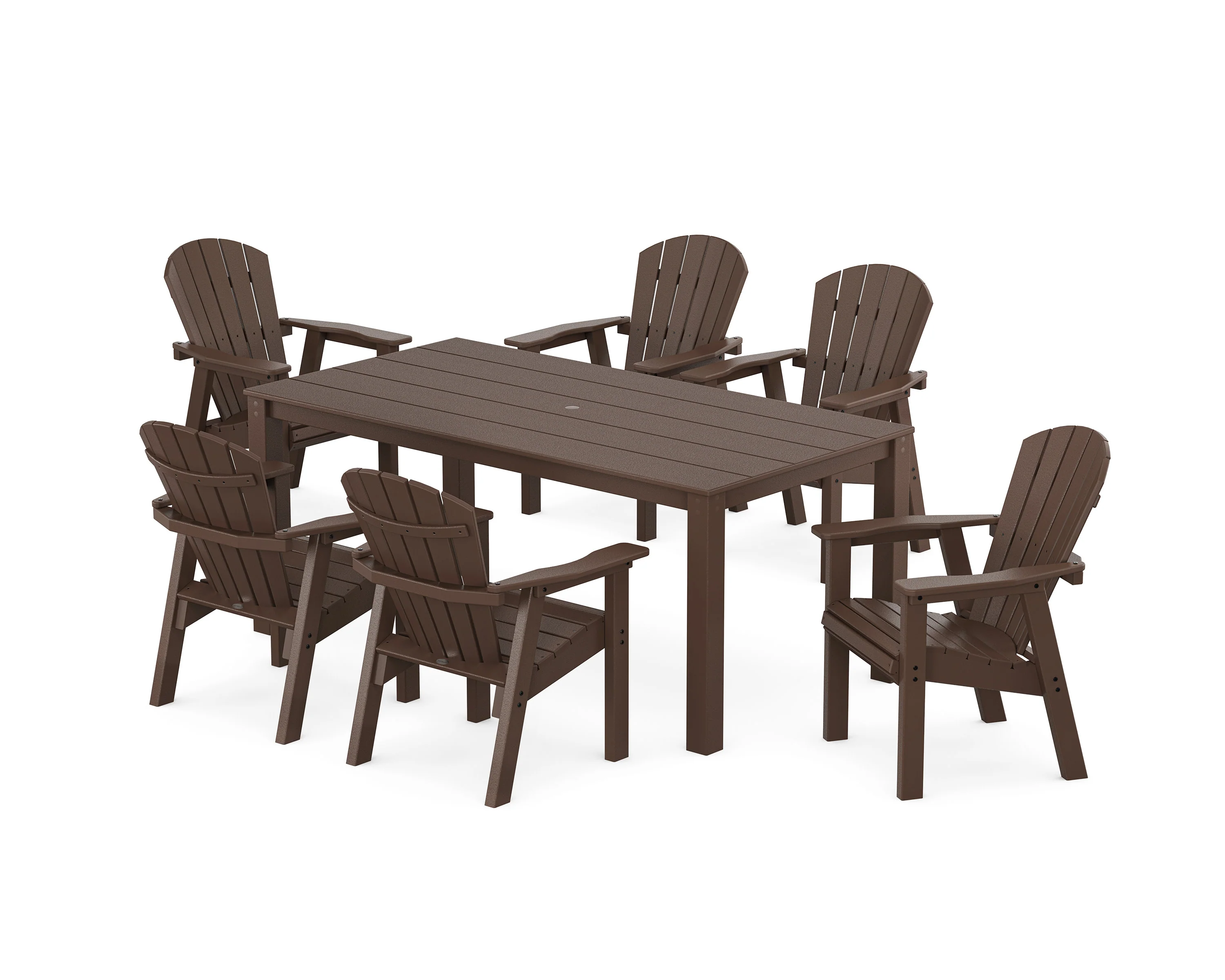 Seashell 7-Piece Parsons Dining Set - Image 4